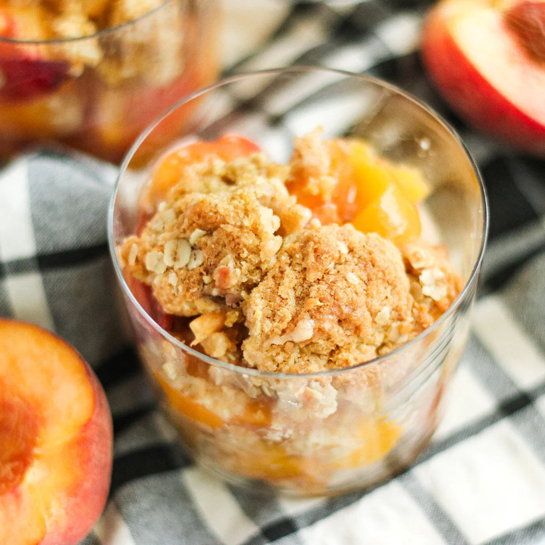 Dairy Free Peach Crumble