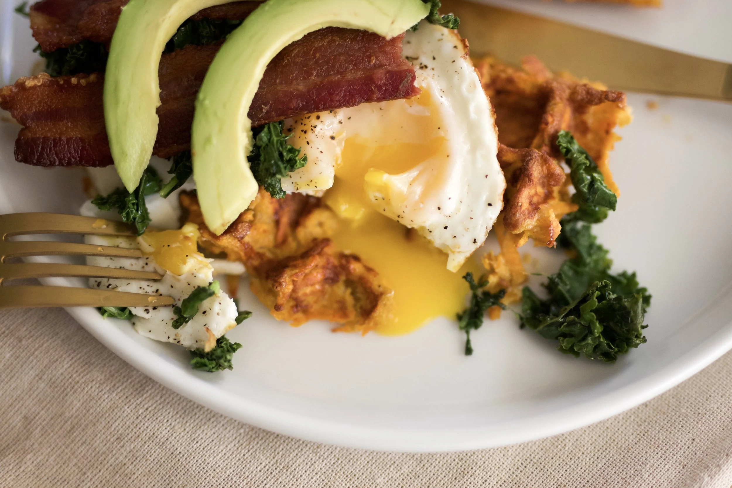 Pale0 Sweet Potato Waffle Sandwich