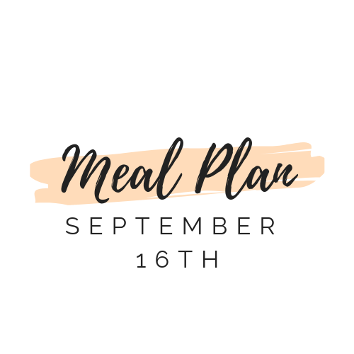 Meal Plan: September 16th 