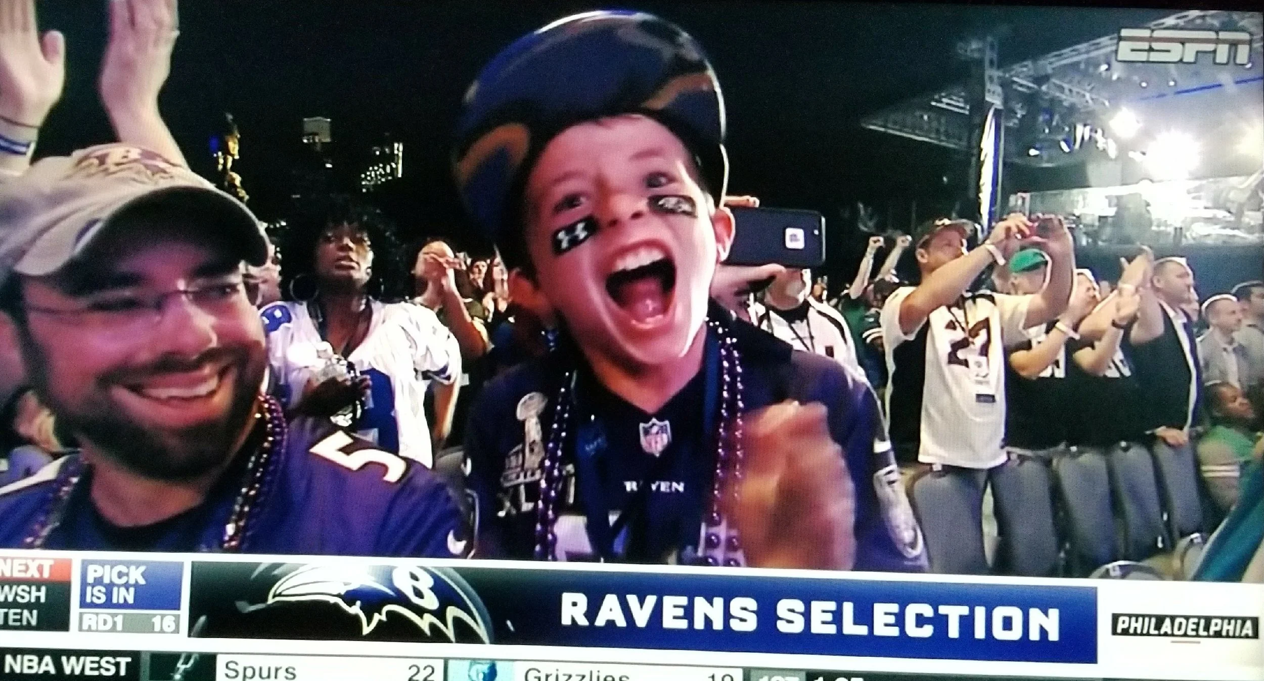 Alex at the NFL Draft in Philadelphia - Marlon Humphrey