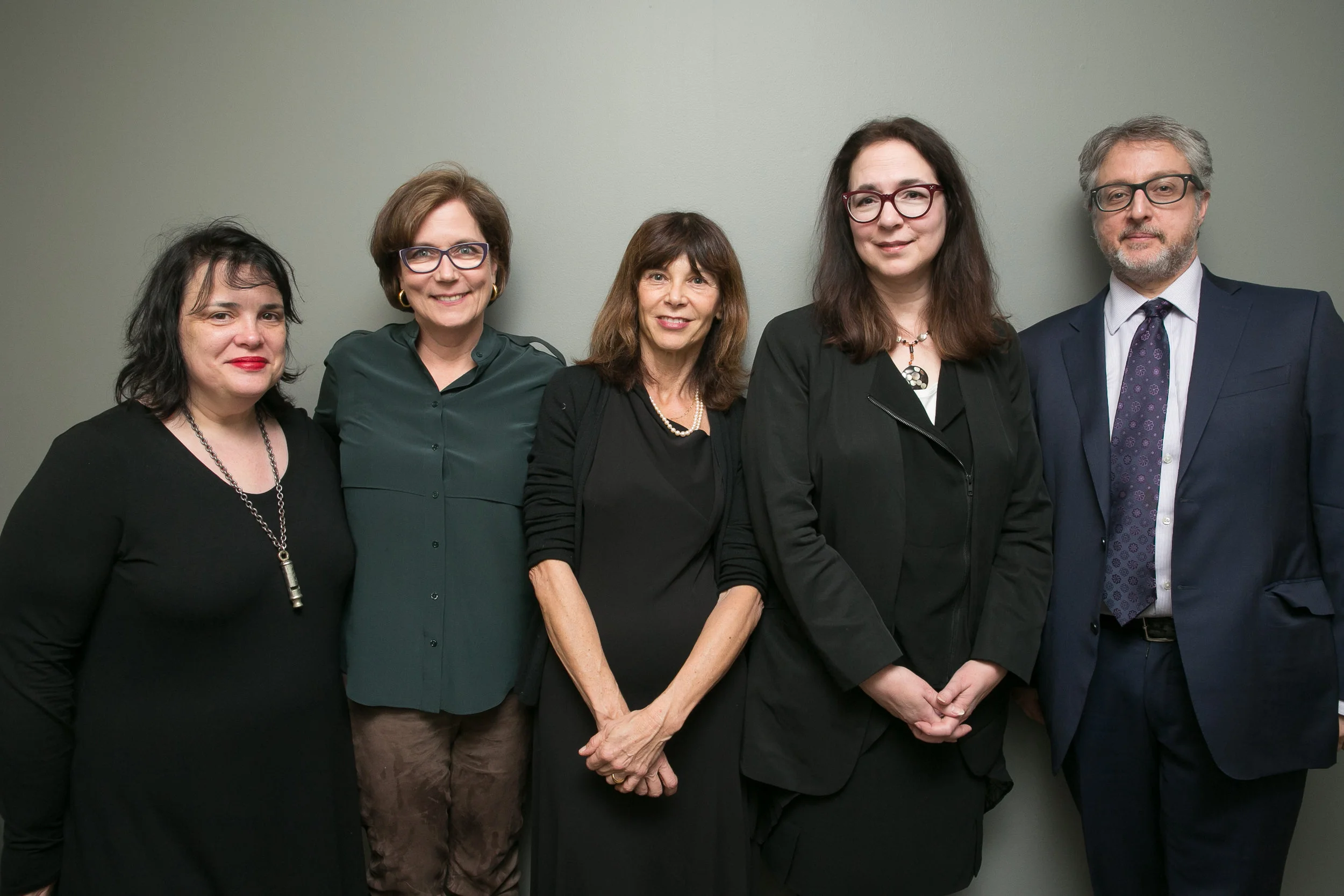 Elizabeth McCracken, Julie Lindsey, Francesa Marciano, Lorrie Moore, and Larry Dark. ( Event photos by Beowulf Sheehan.)