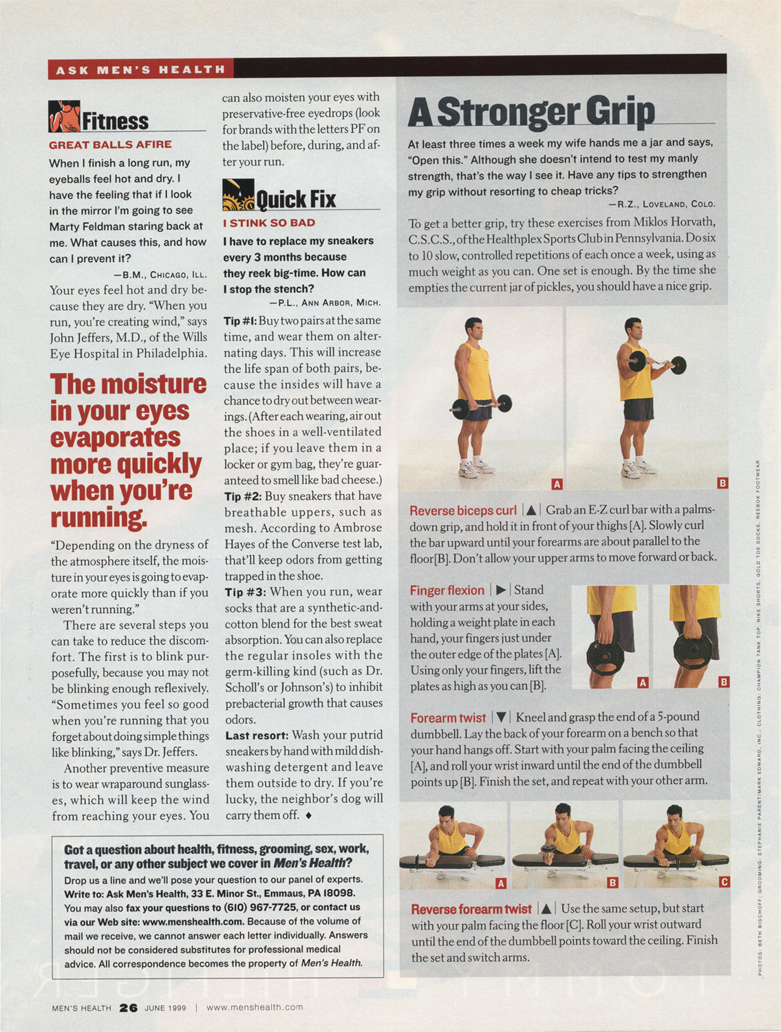 Men's Health Magazine , Arm Routine
