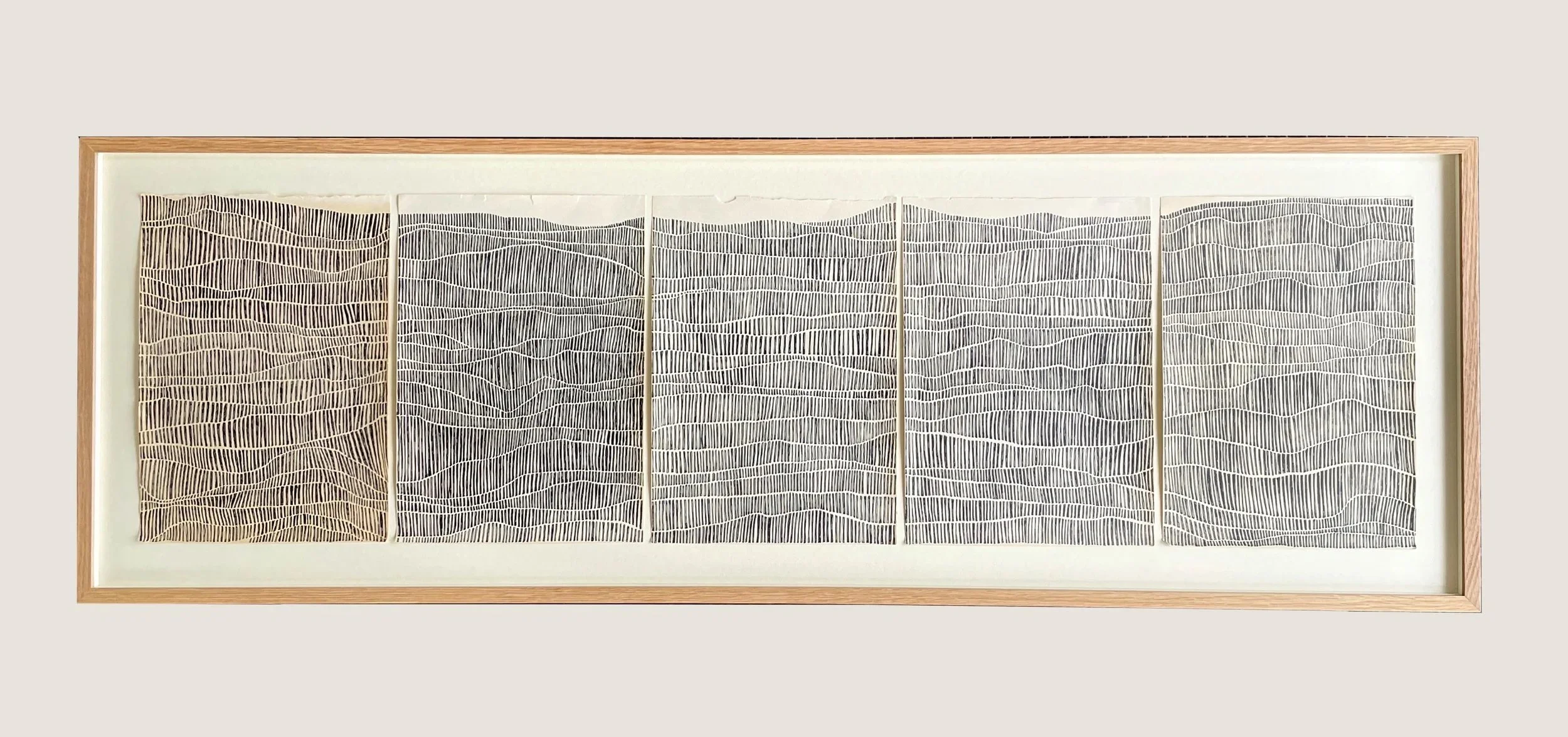  Striation Study, 2024, part of an ongoing series 