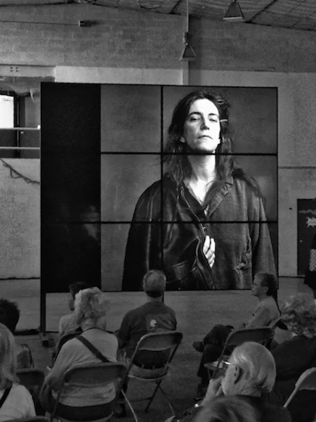 “The artist seeks contact with his intuitive sense of the gods, but in order to create his work, he cannot stay in this seductive and incorporeal realm. He must return to the material world in order to do his work. It's the artist's responsibility to balance mystical communication and the labor of creation.”--Patti Smith, Just Kids