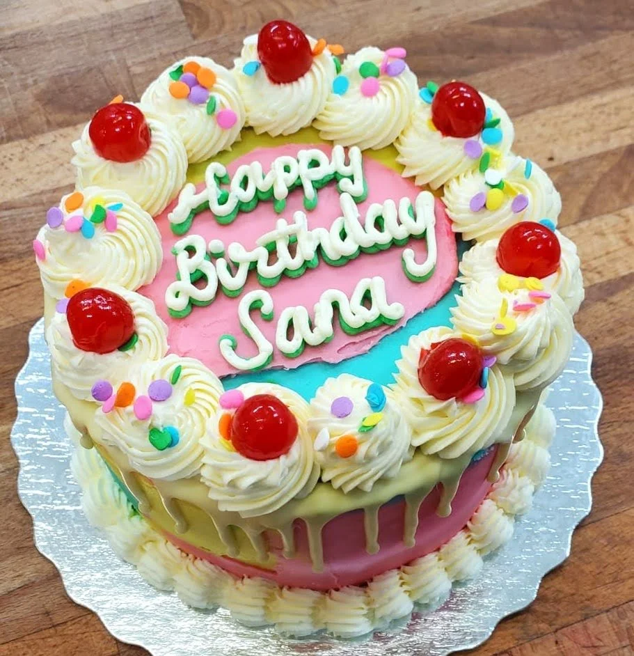 Retro Birthday Cake — The Sweet Escape