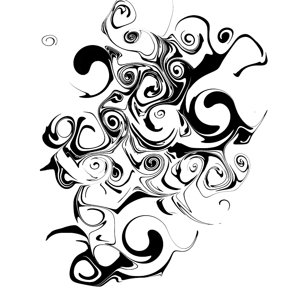 Black and White Swirls