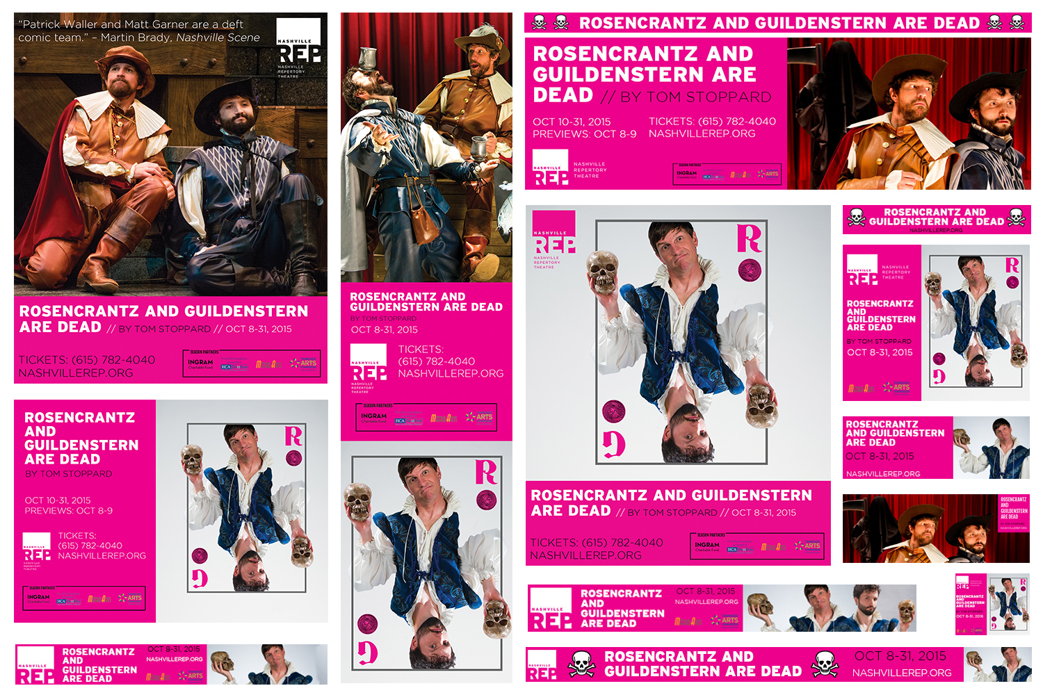 Rosencrantz & Guildenstern Are Dead Ad Sample | Print, Mobile, Social, & Web