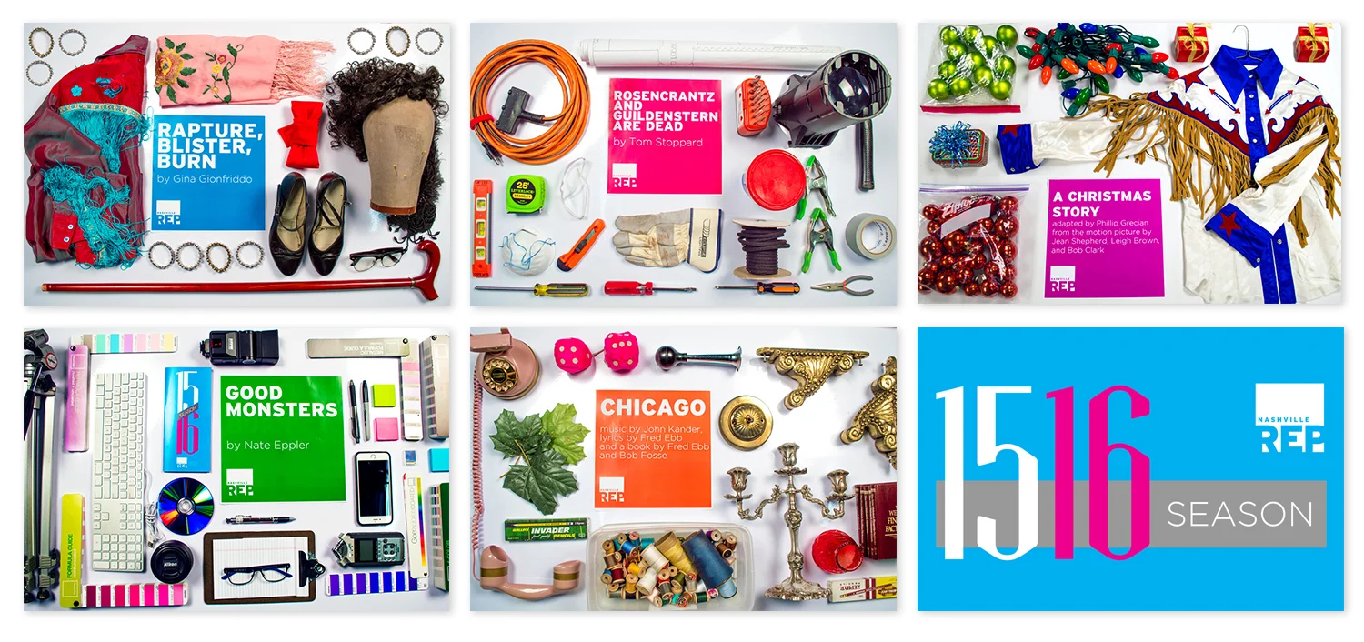 2015-2016 Season | Nashville Repertory Theatre | Art Direction, Graphic Design, Photography
