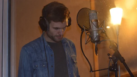Ollie in the booth.