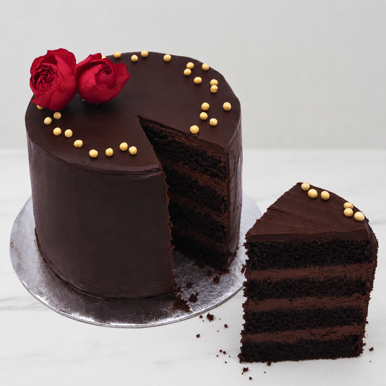 Chocolate Espresso Mousse Cake