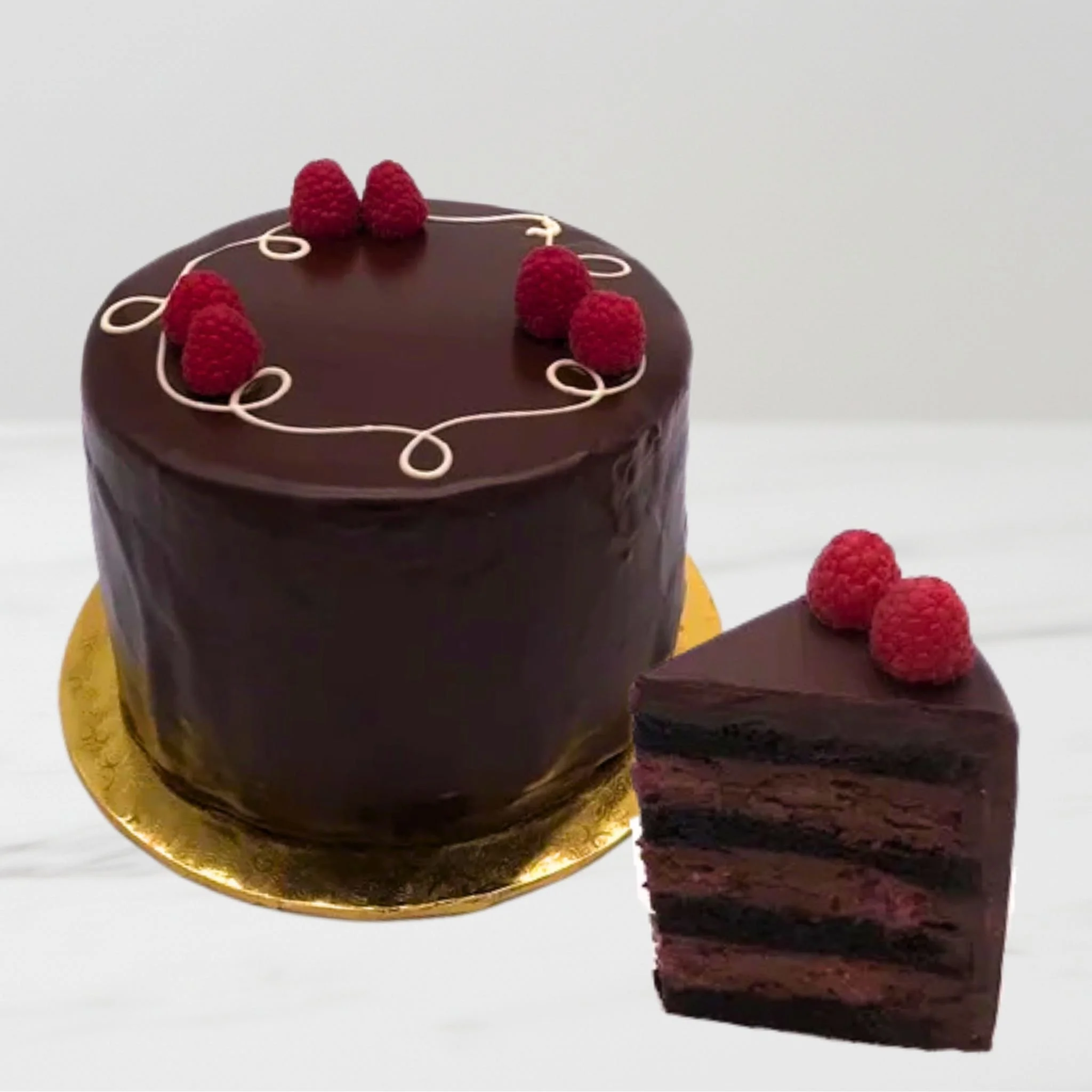 Chocolate Raspberry Crush Cake