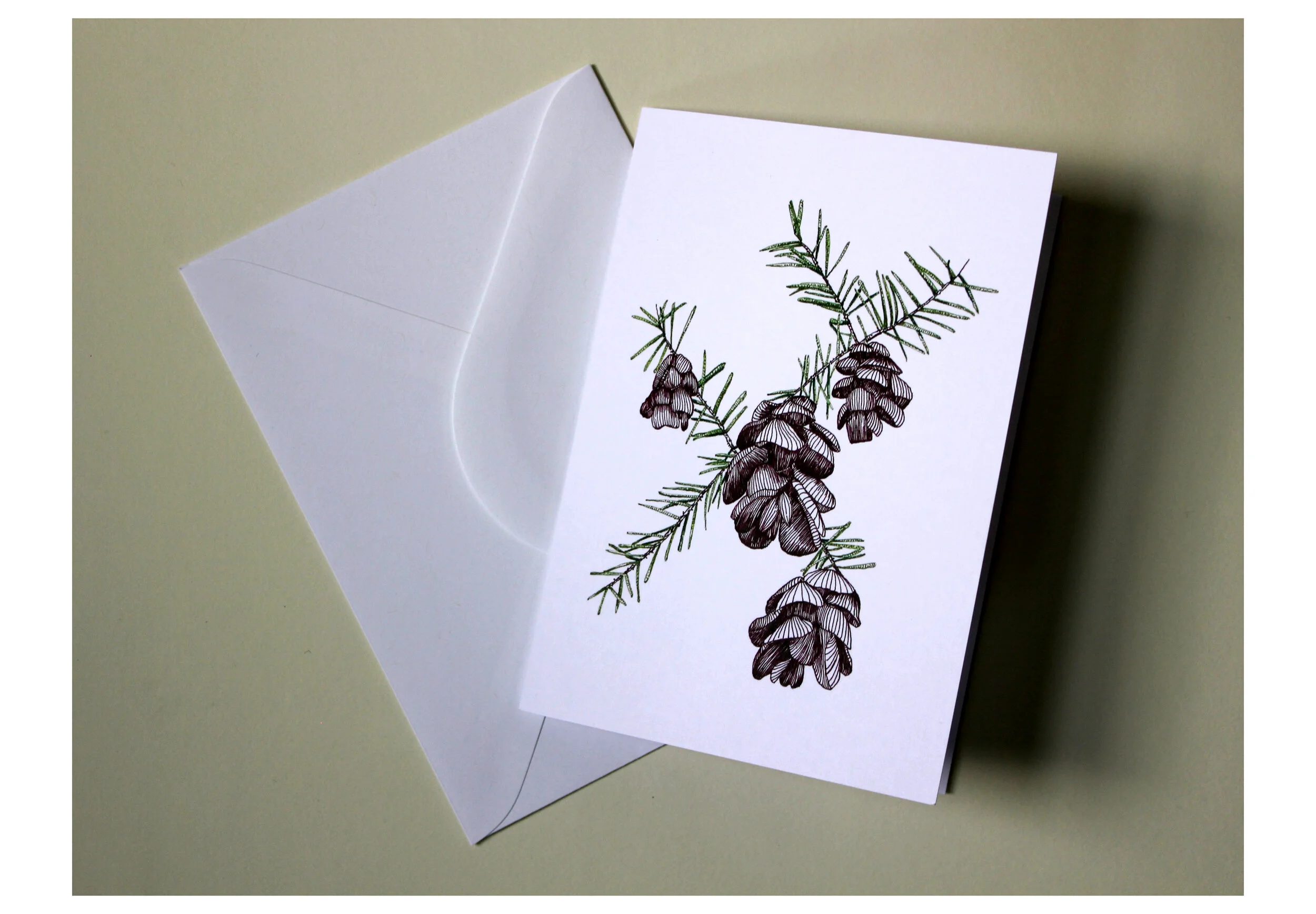 Pinecone-Card with Envelope Diagonal.jpg