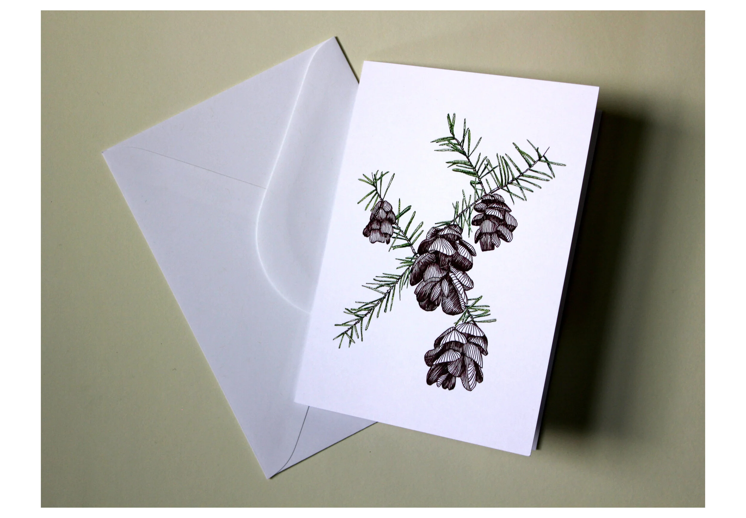 Pinecone-Card with Envelope Diagonal copy.jpg