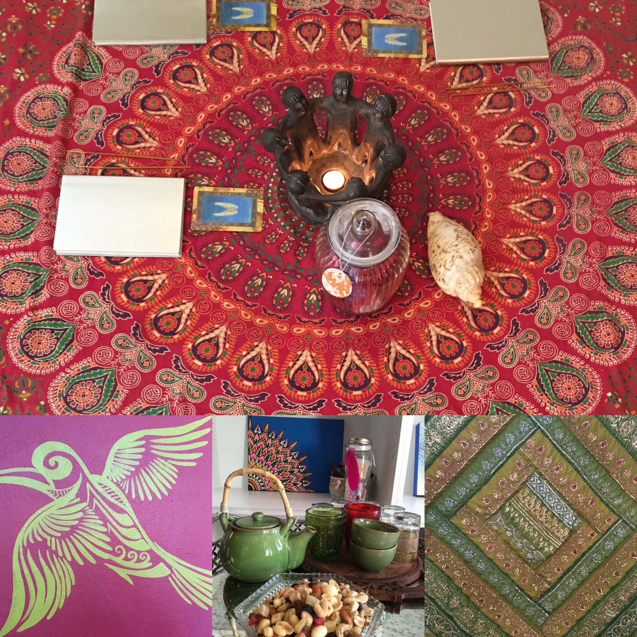 Setting Beautiful spaces for ceremony in our Temple