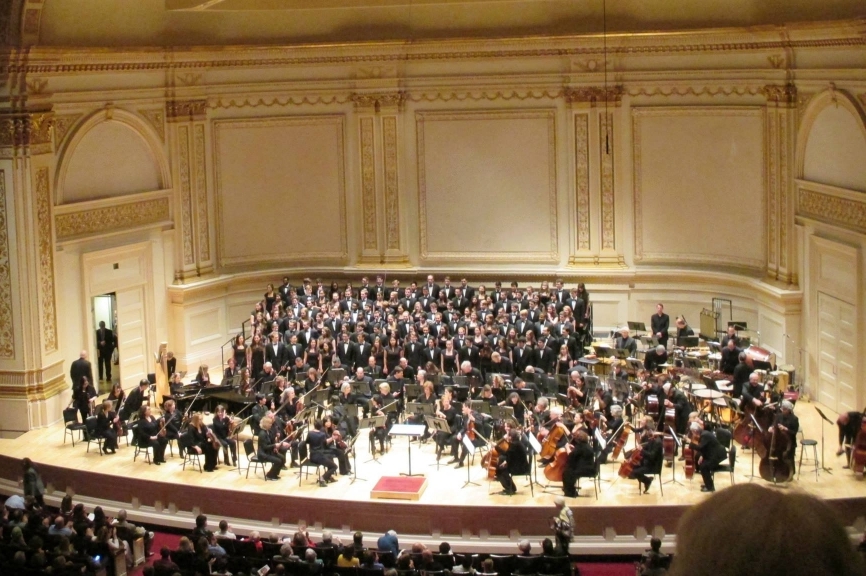 Glee Club and Chorus in Carnegie Hall