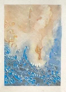 Diversion III, 9x12”, pastel and pencil on paper