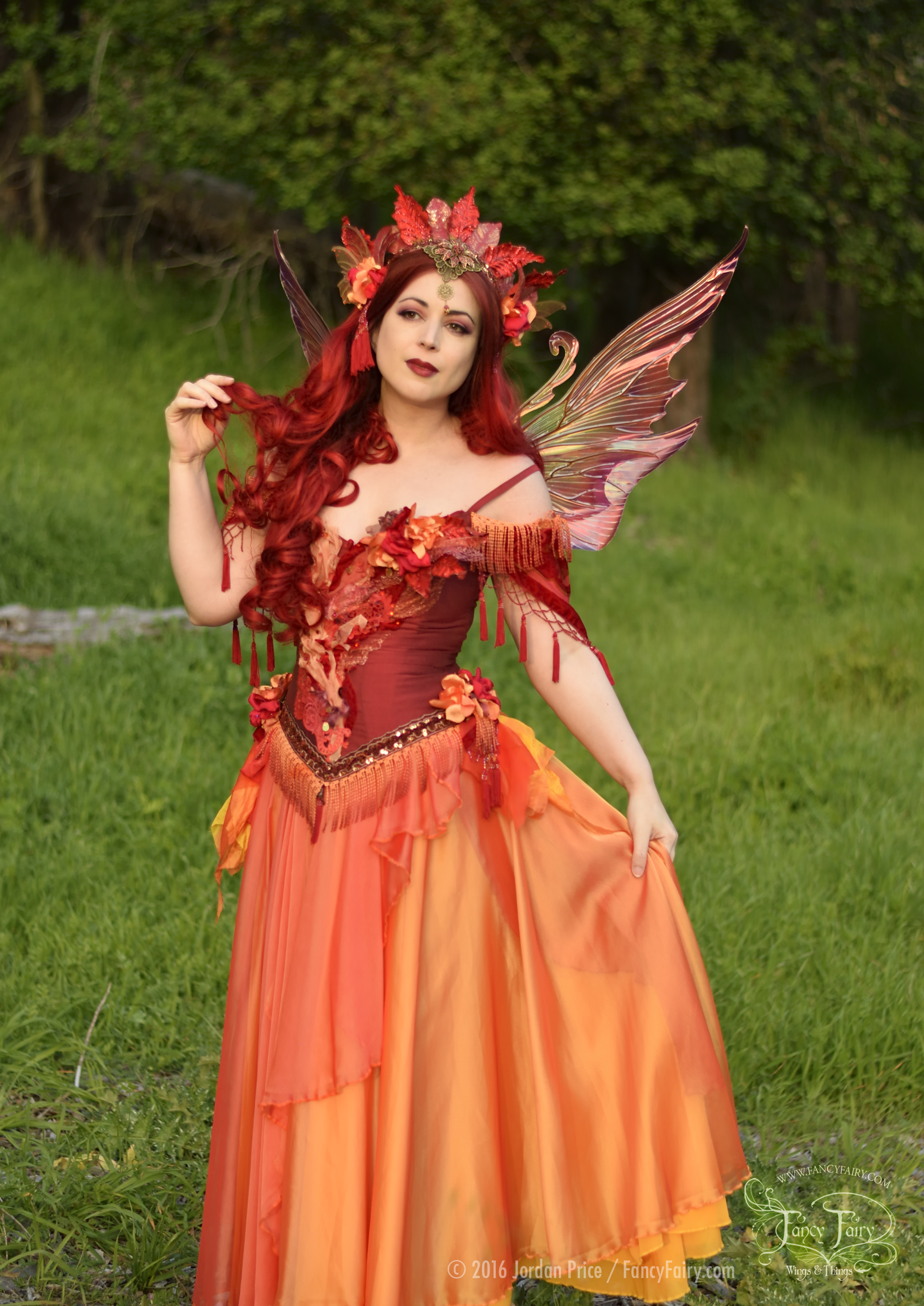 Fire Fairy in Serena Fairy Wings