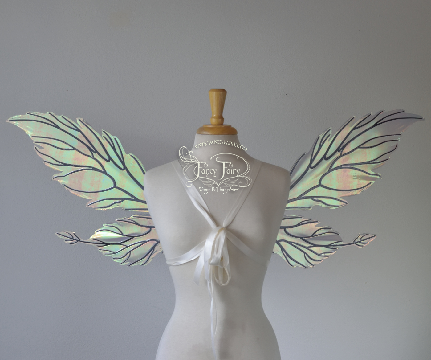 Ivy Convertible Fairy Wings in Patina Green 