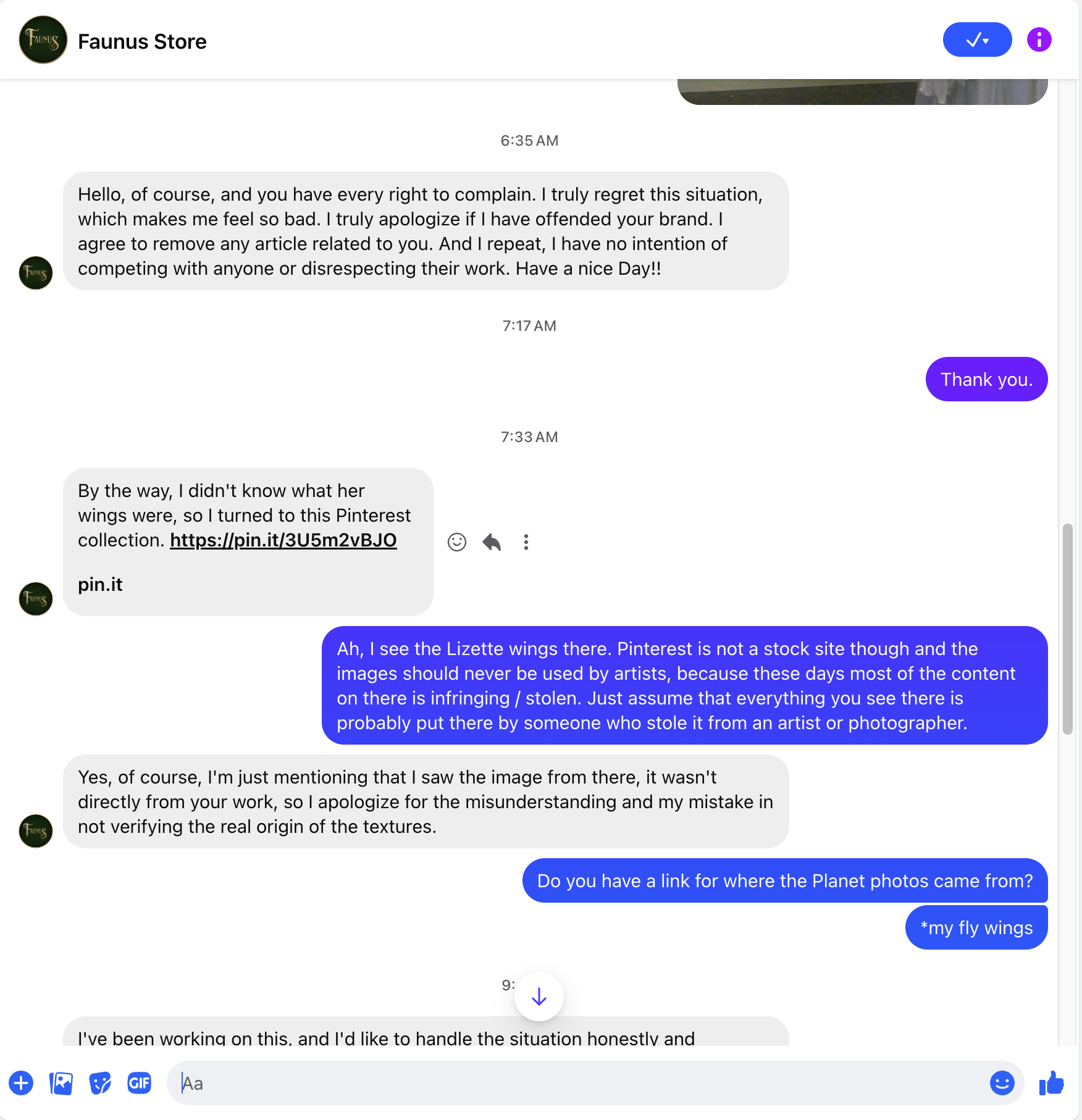 FB convo with Faunus 3