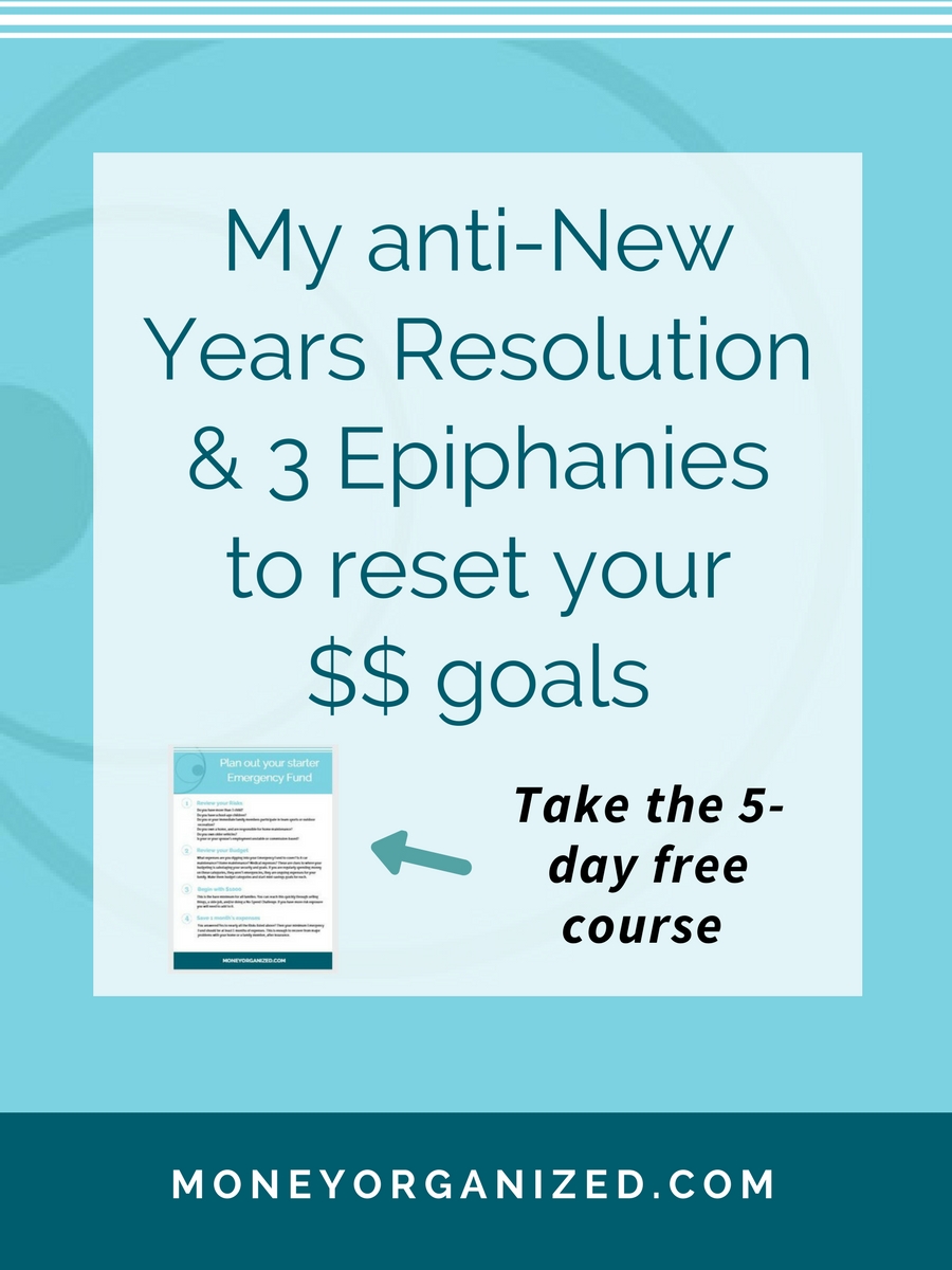 I'd had it with watching other's plan out their "perfect year". I didn't have my sh*$ together and I got tired of other people reminding me of that. So I gave up. I quit. And that's when the light-bulbs started going off. | Moms + Money + Organization | New Years Resolutions | Resetting Goals