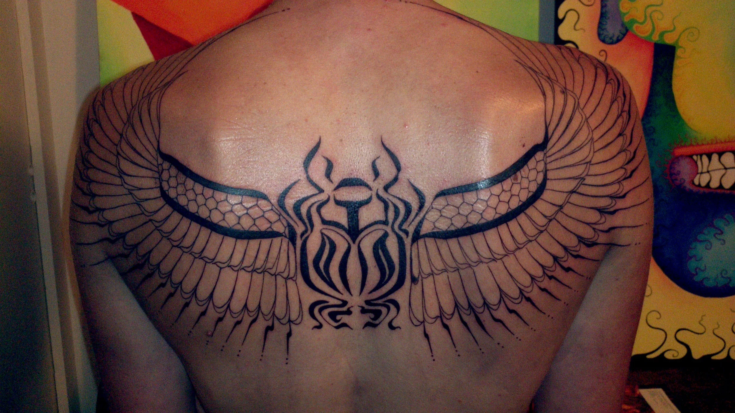 Egyptian scarab wings