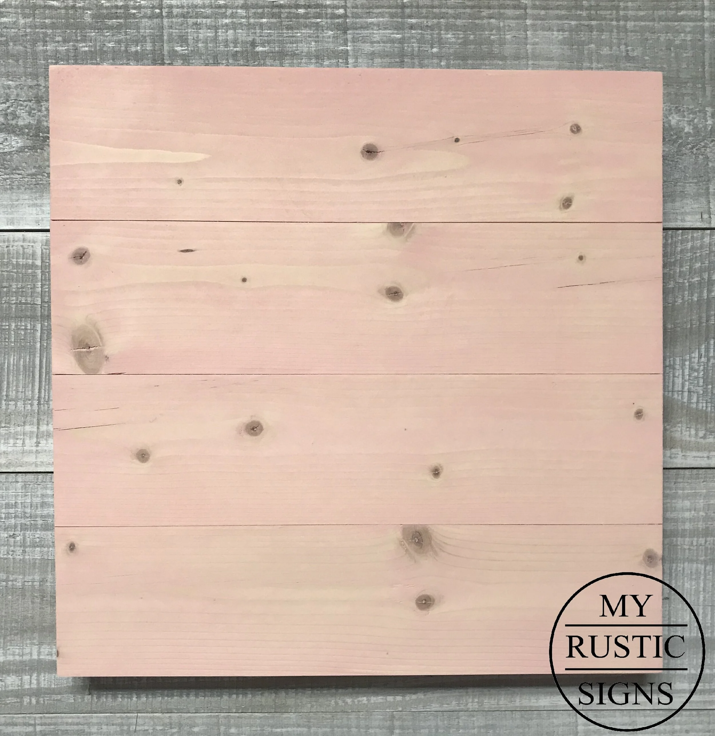 Rustic Wood Sign Blank in Weathered Rose