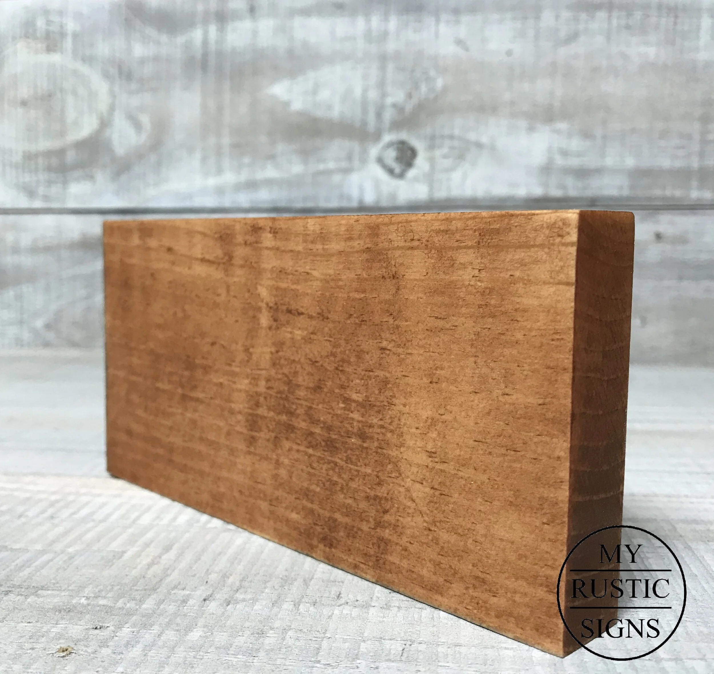 Rustic American Walnut Single Plank Wood Sign 
