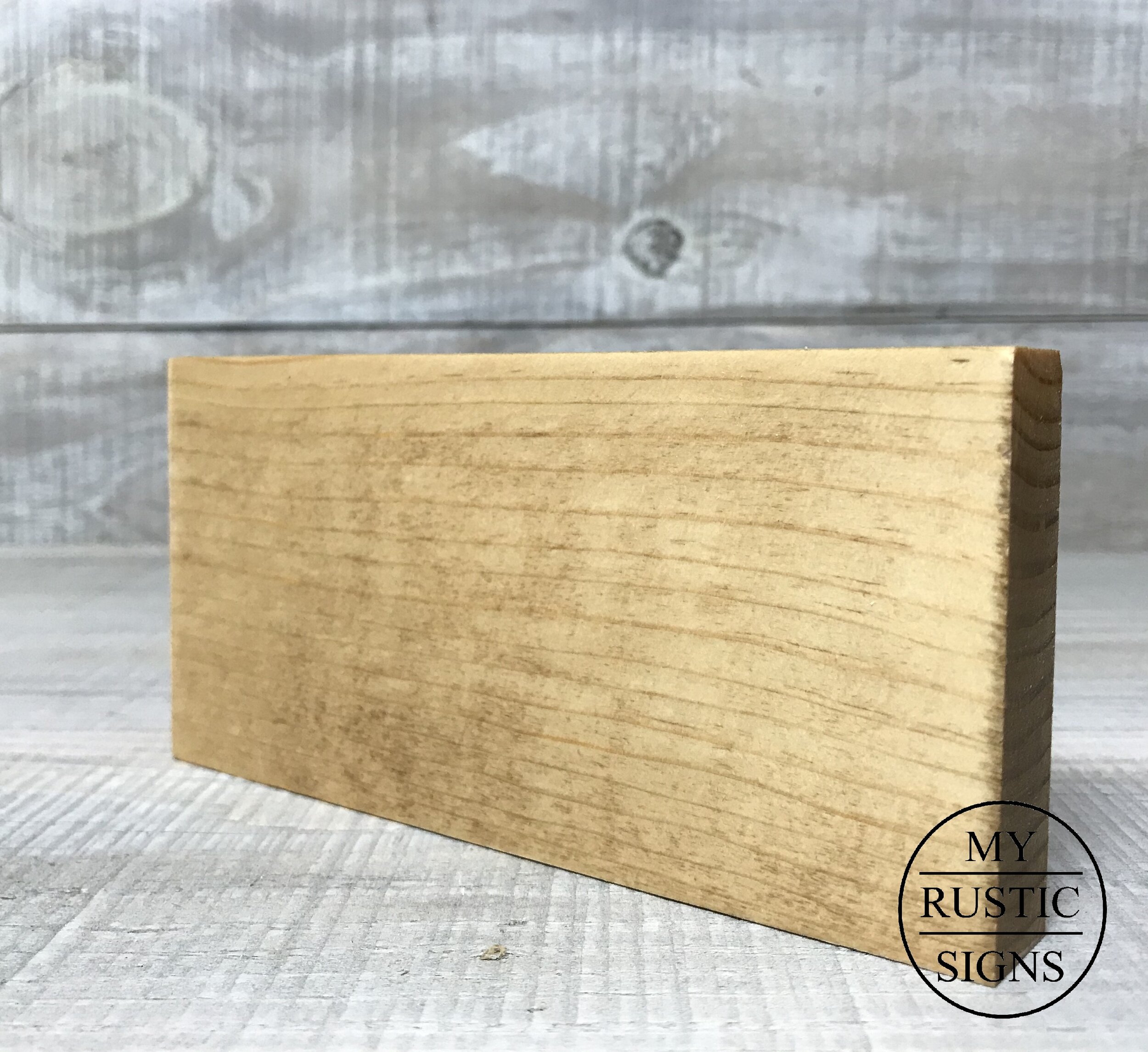 Rustic Country Walnut Single Plank Wood Sign 