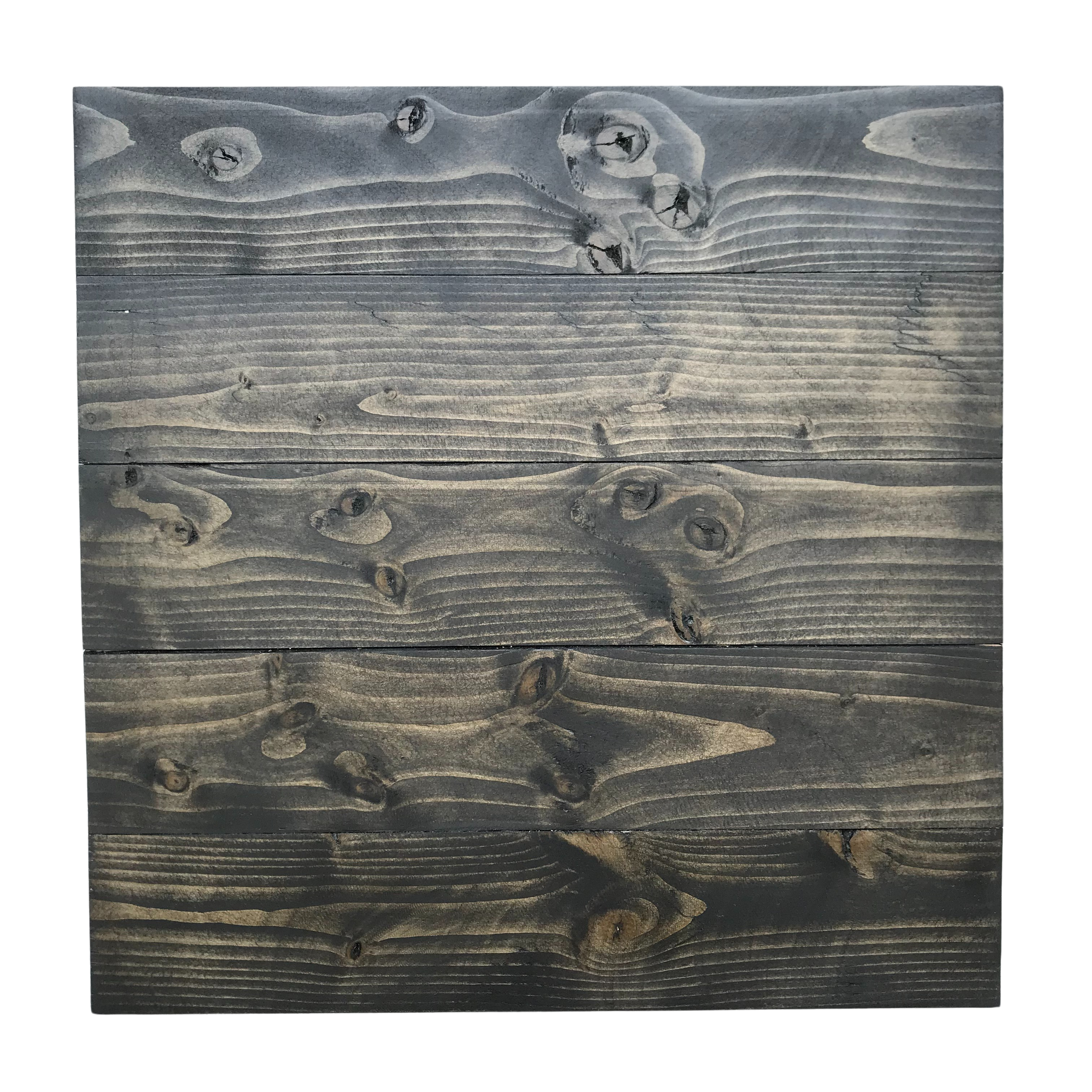 Rustic Wood Sign Blank in Weathered Black