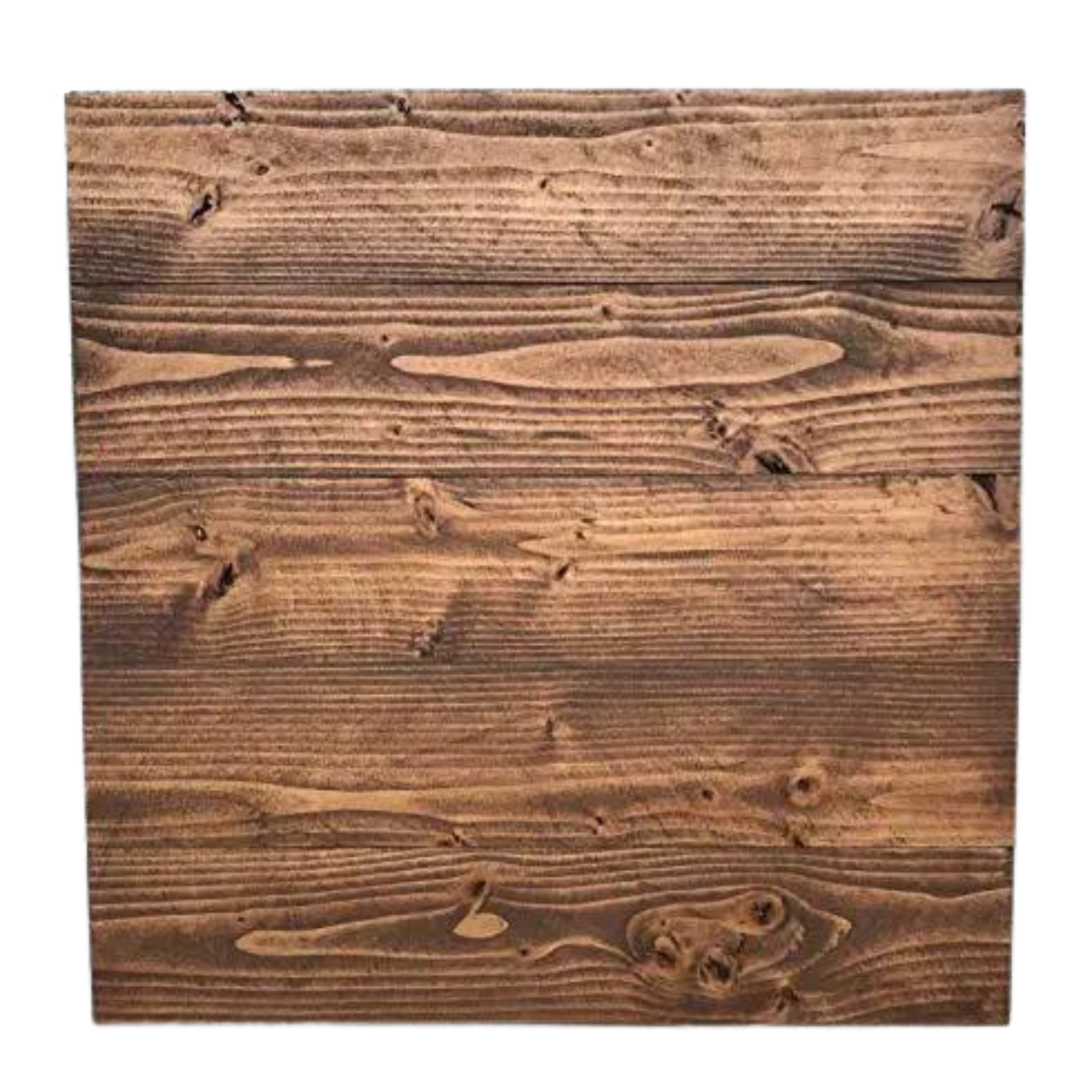 Rustic Wood Sign Blank in Dark Walnut