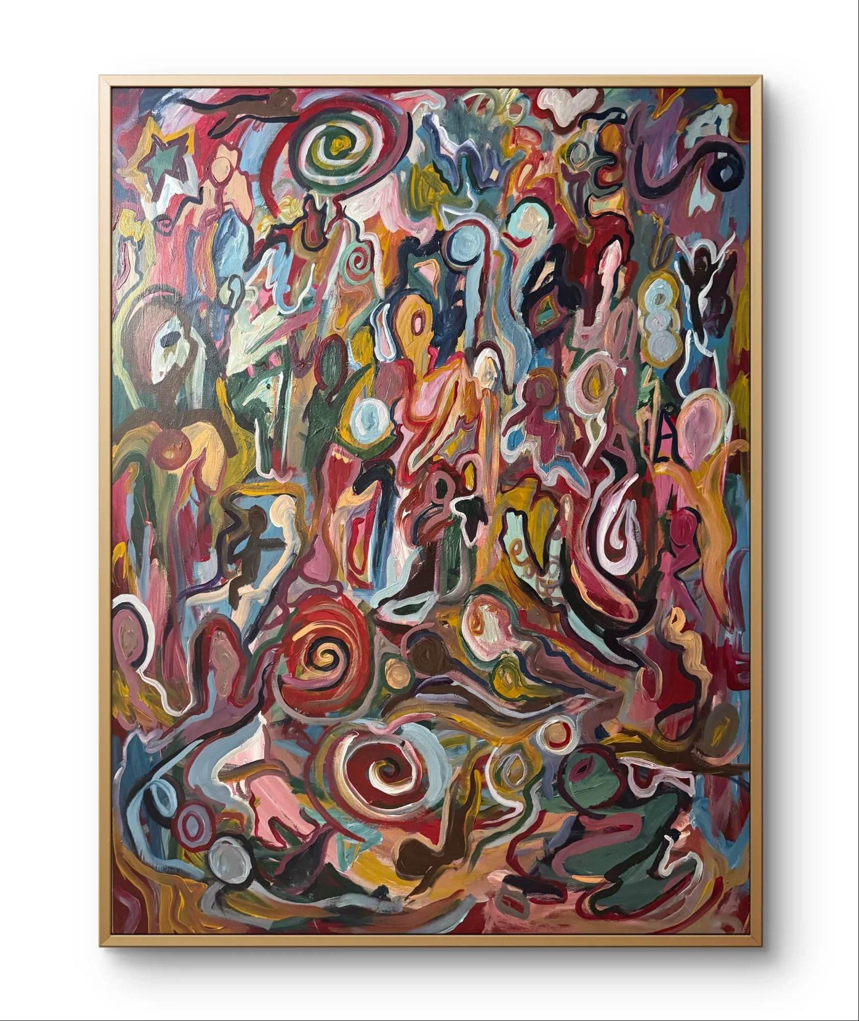 "Quantum Leap" 60x54 Acrylic on canvas $11,100 SOLD