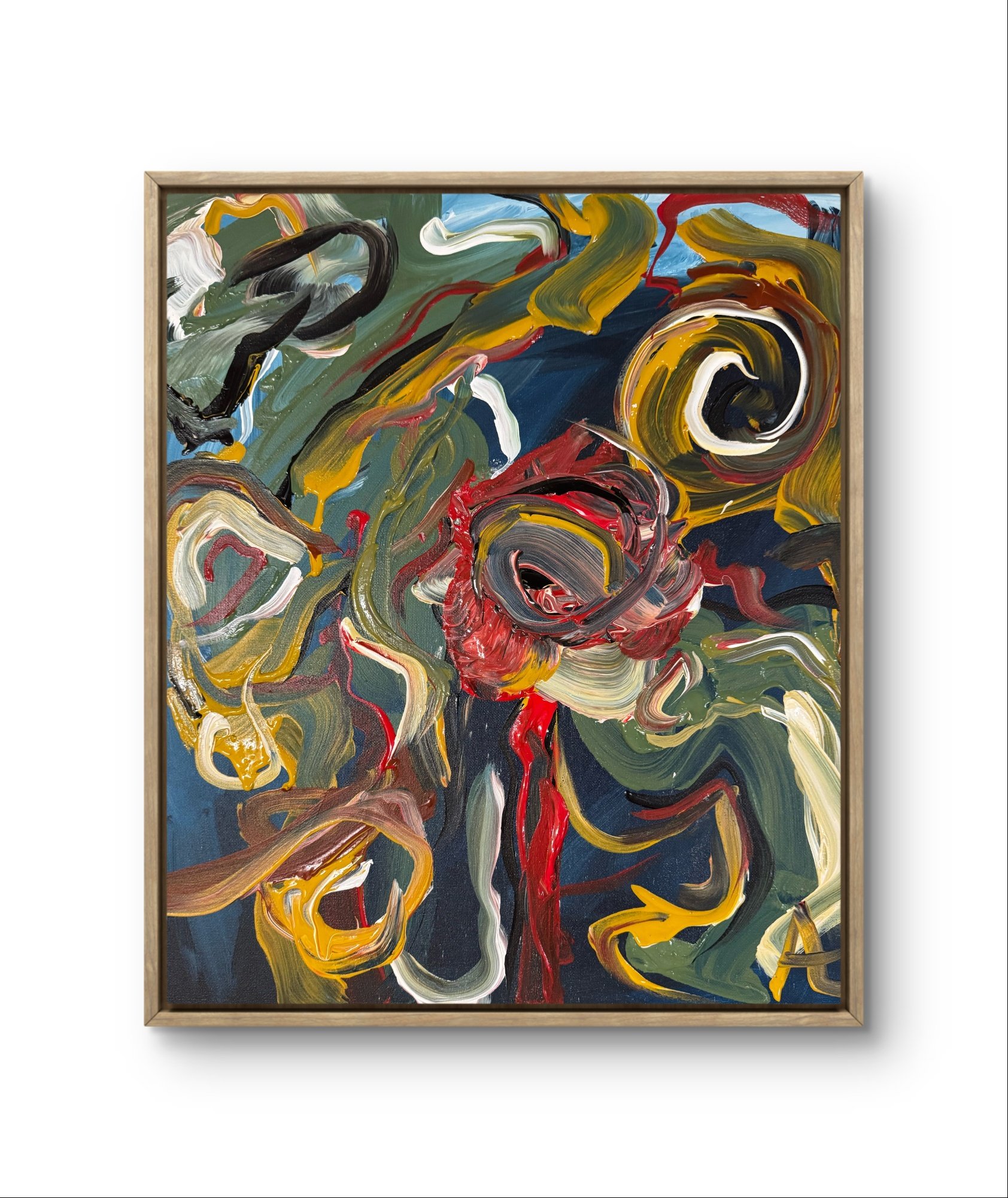 "The web you weave" 16x20 Acrylic on canvas $2100