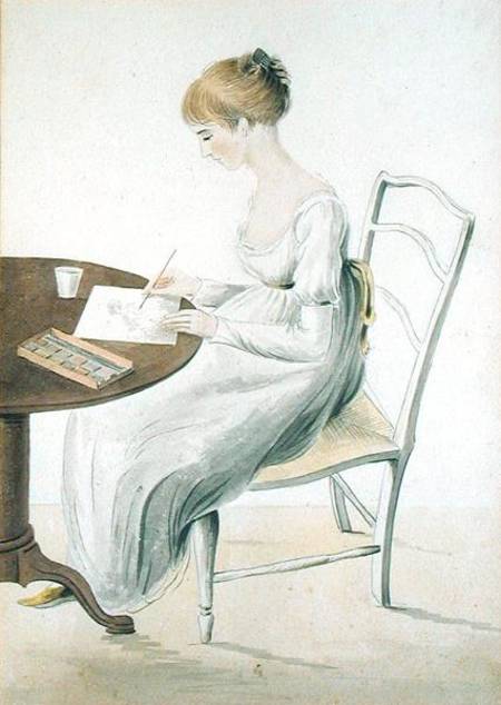 Cassandra Austen's watercolour portrait of Fanny Knight