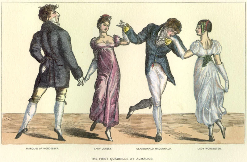 'The First Quadrille at Almack's'. Licensed for reuse under Creative Commons.