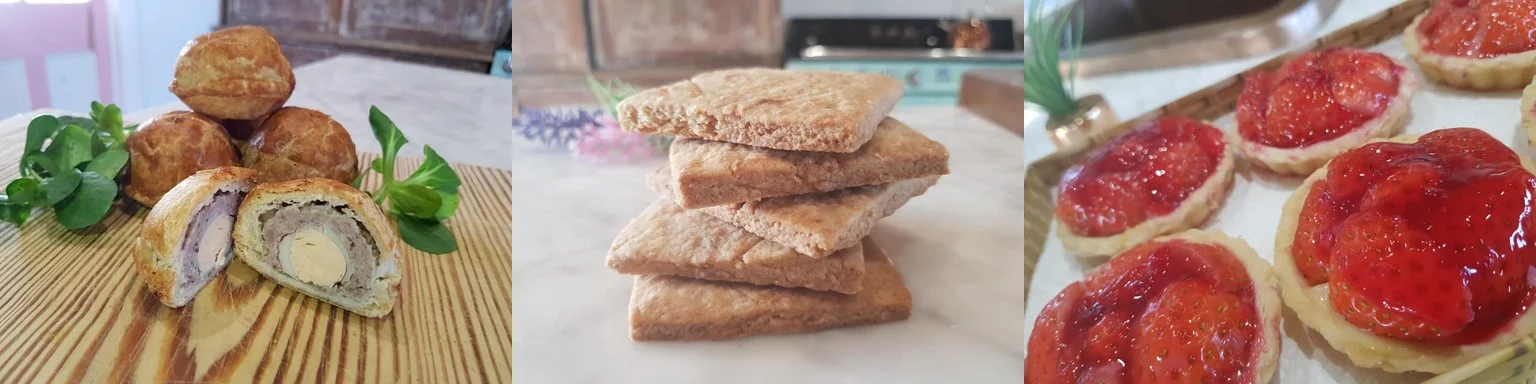 Just some of the yummy recipes Caroline has created to be included in the Regency picnic boxes! Credit: Caroline Knight