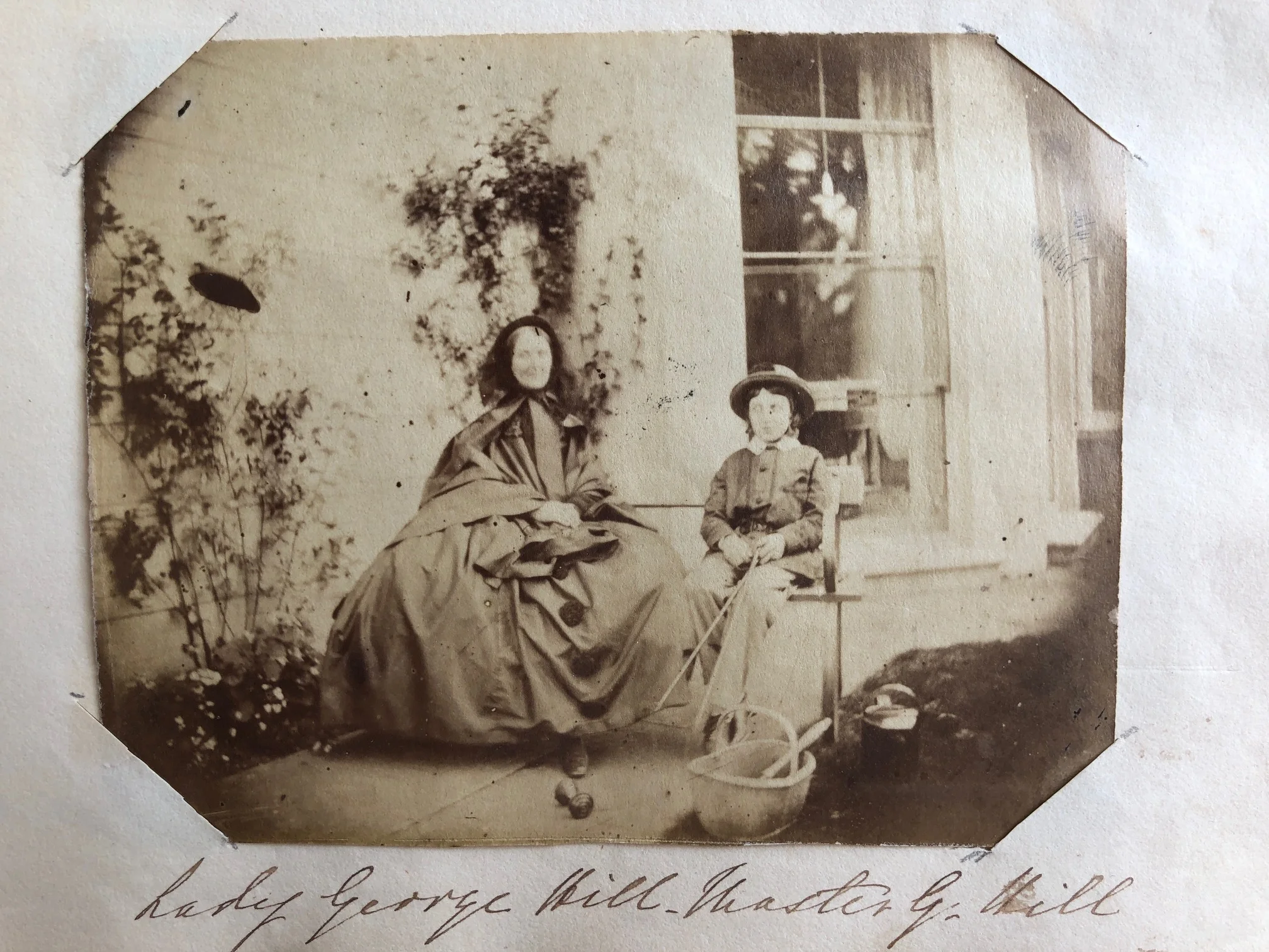 Lady George Hill (Louisa Knight) & her son, Master George Hill at Chawton House rectory. Credit: Karen Ievers.