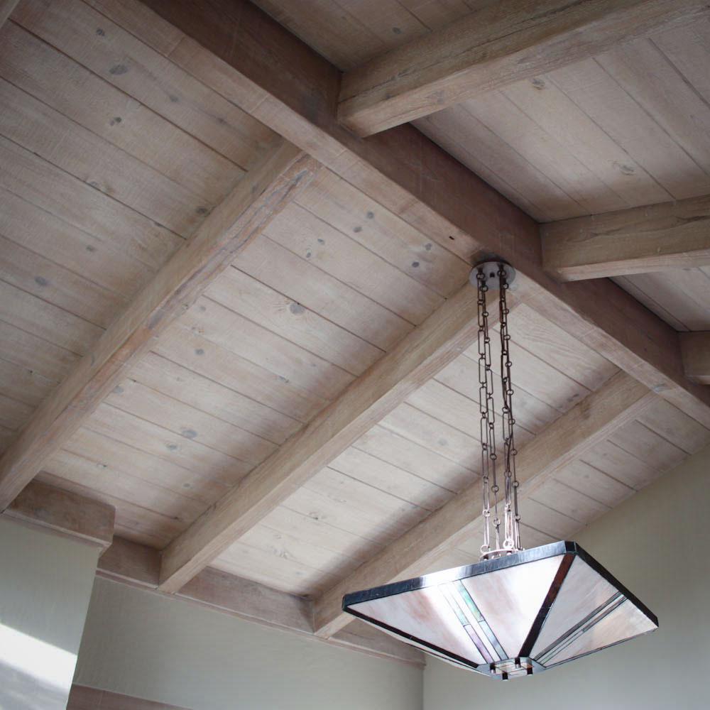 Wood Ceiling Beam Refinishing Painting By Bianco