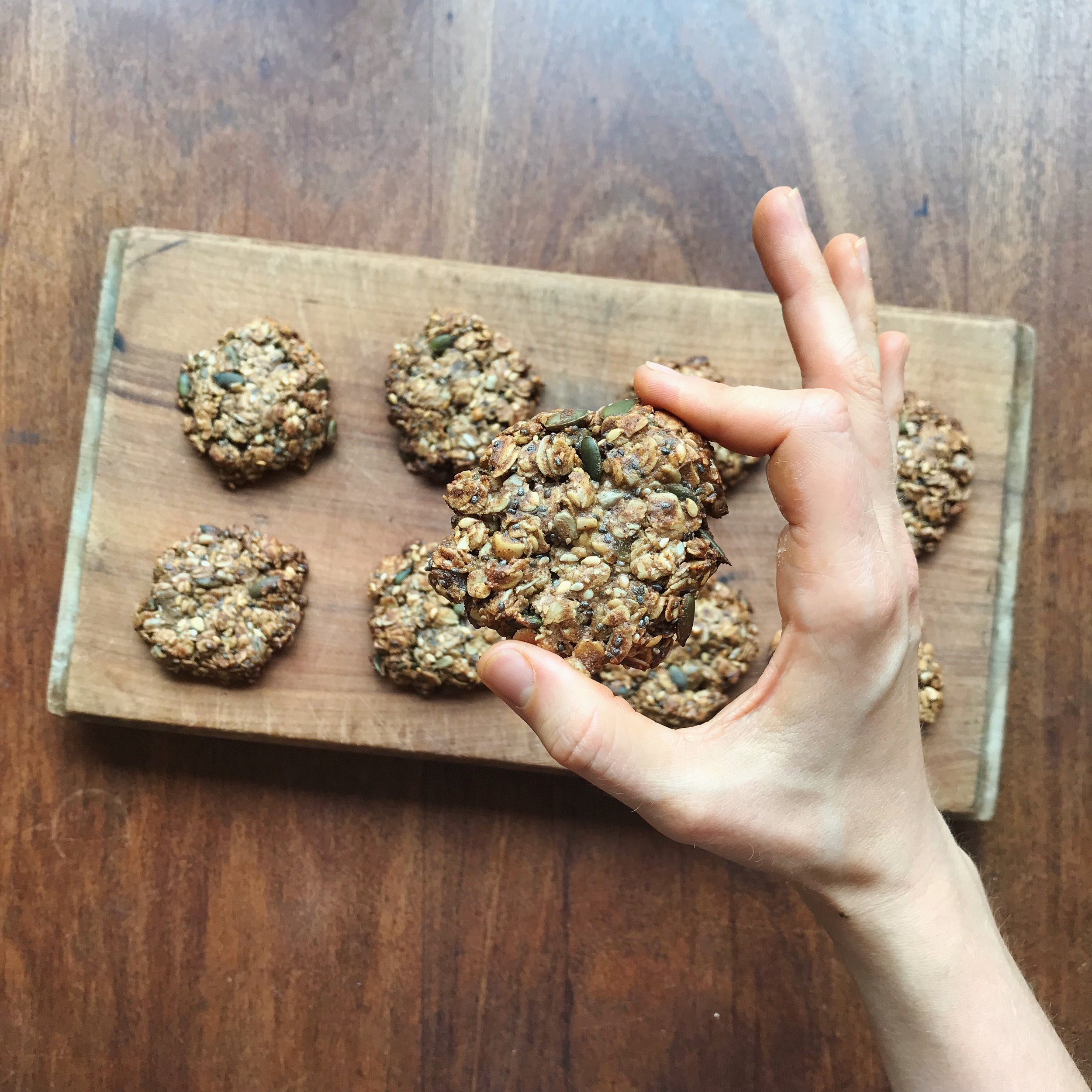 One Bowl Super Seed Biscuits