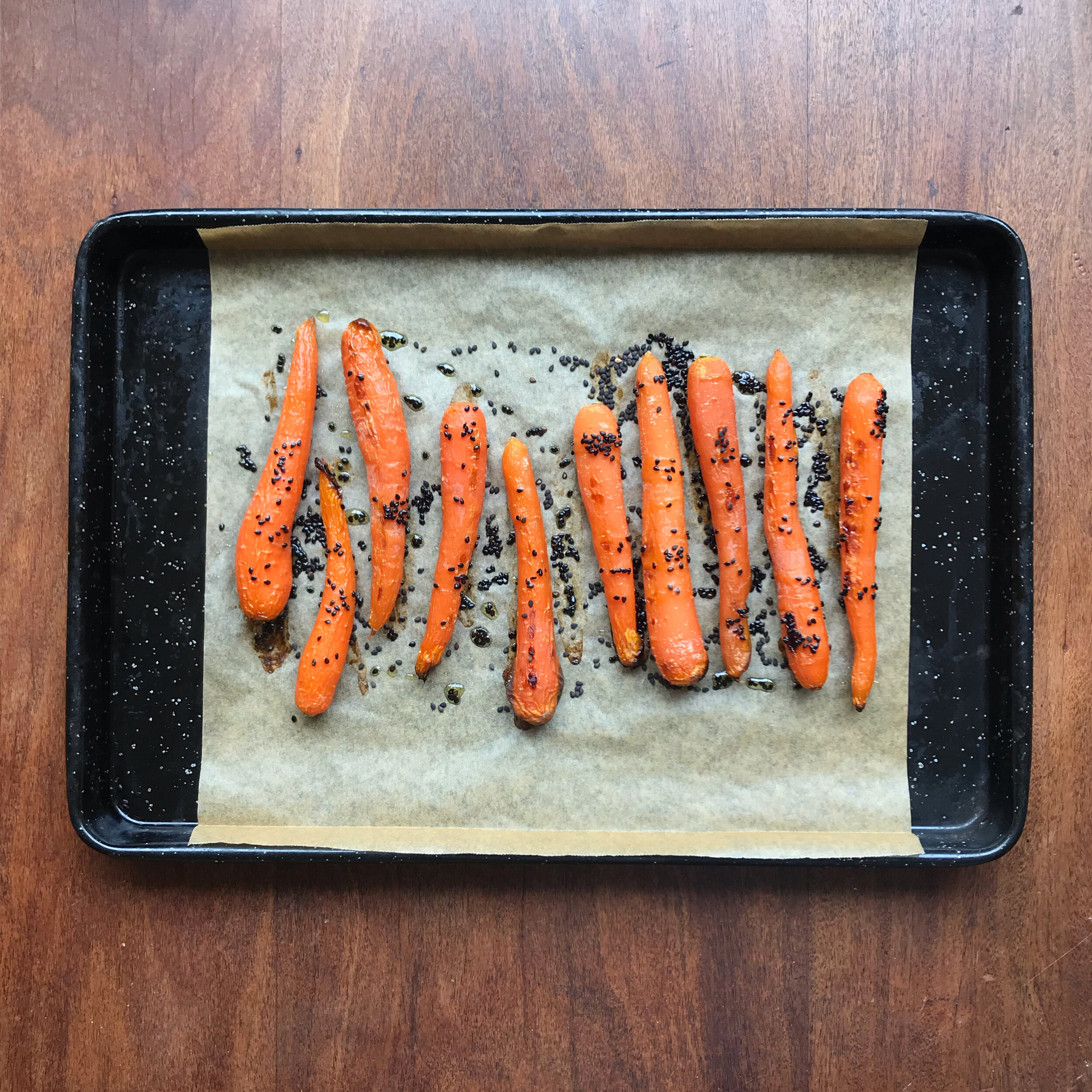 Sesame Roasted Carrots
