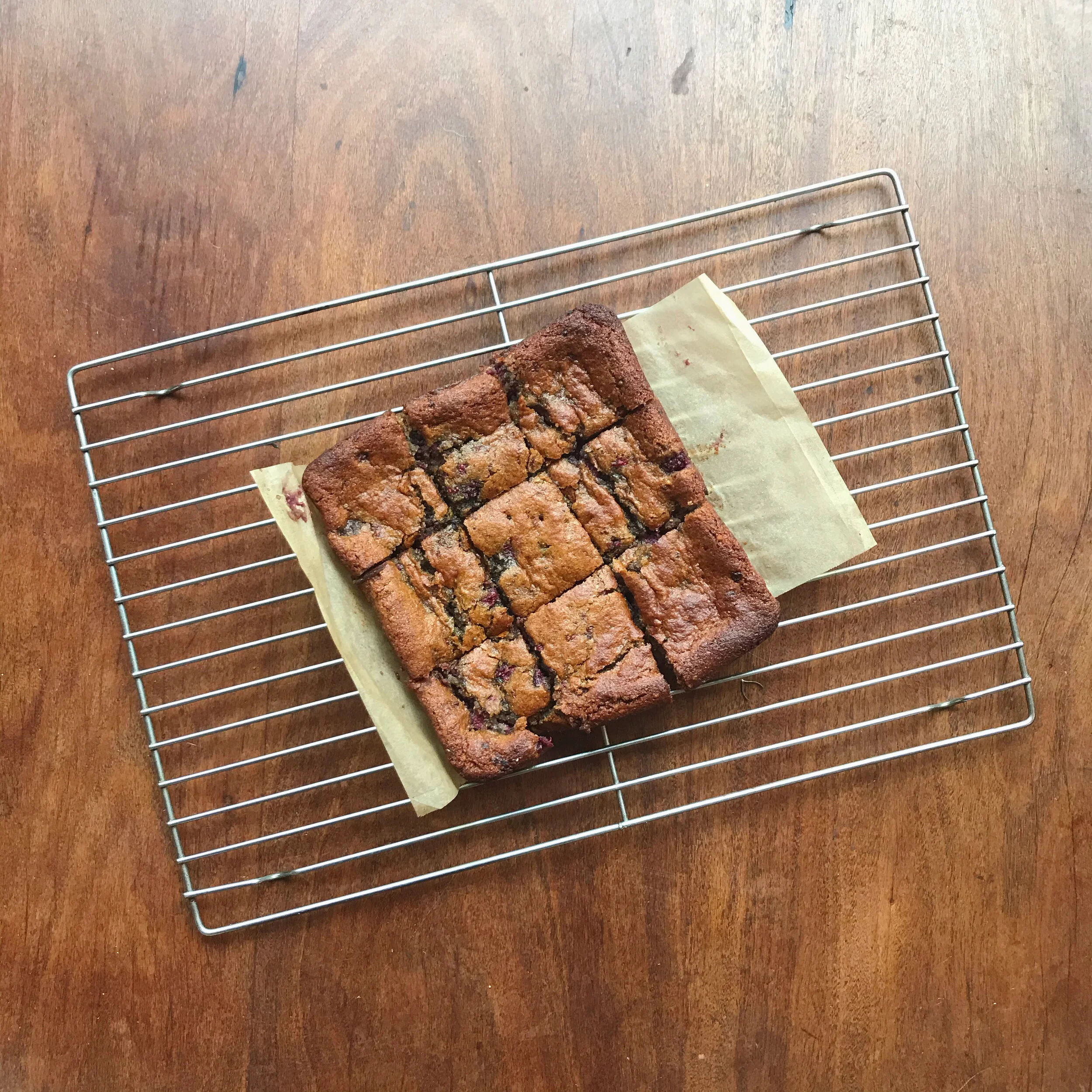 Gooey Raspberry Almond Slice