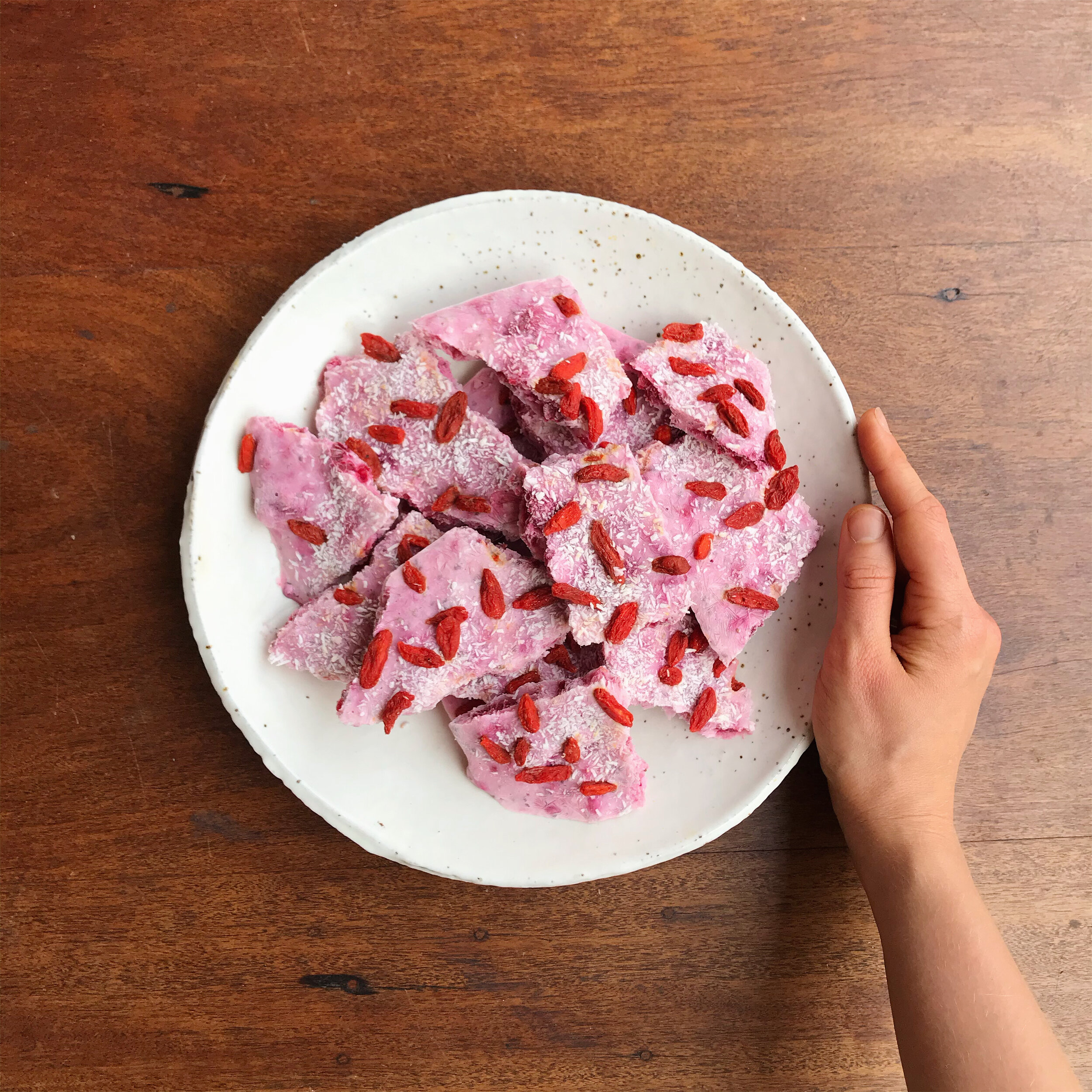 Blissful Berry Yoghurt Bark