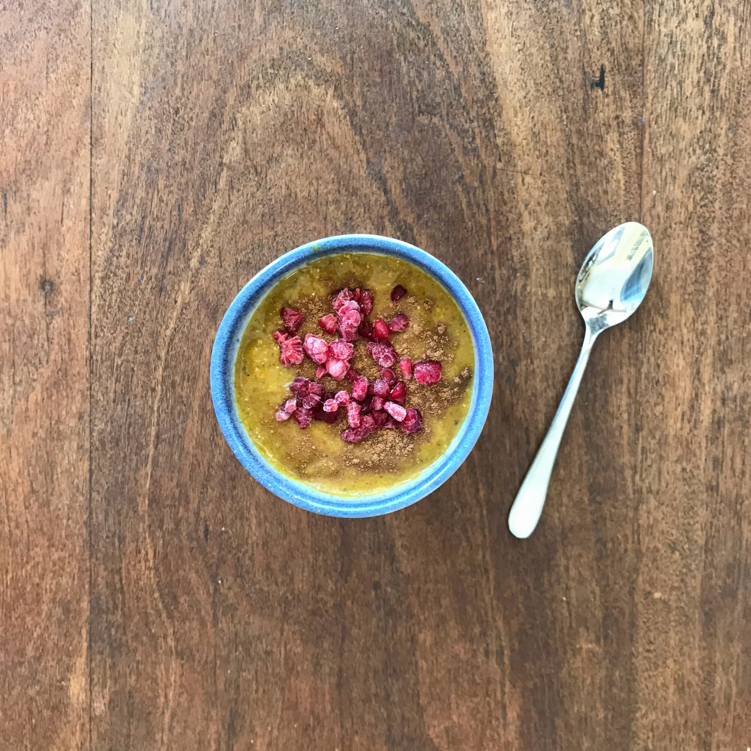 Silky Smooth Smoothie with A Spoon