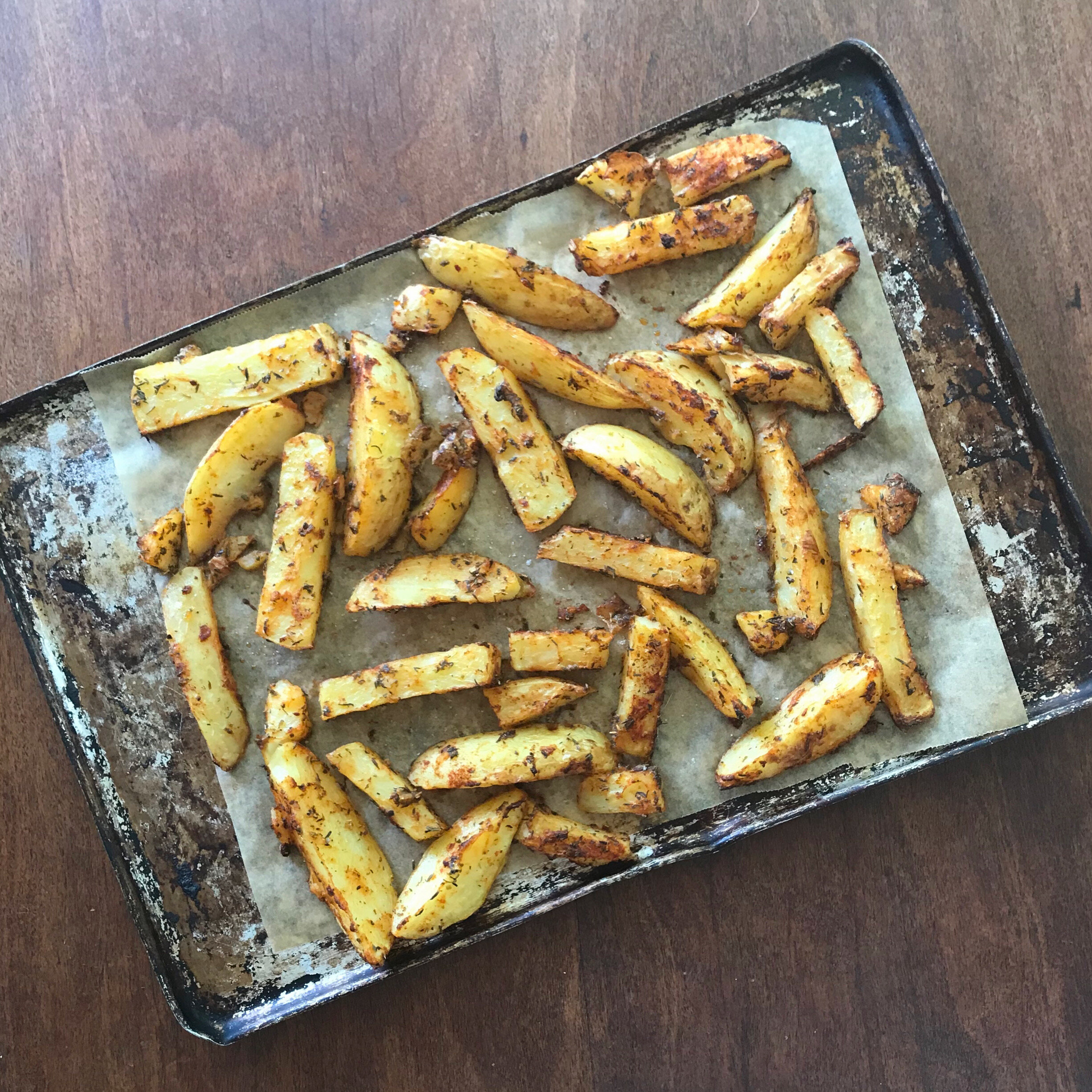 Zingy Herby Spiced Potato Wedges