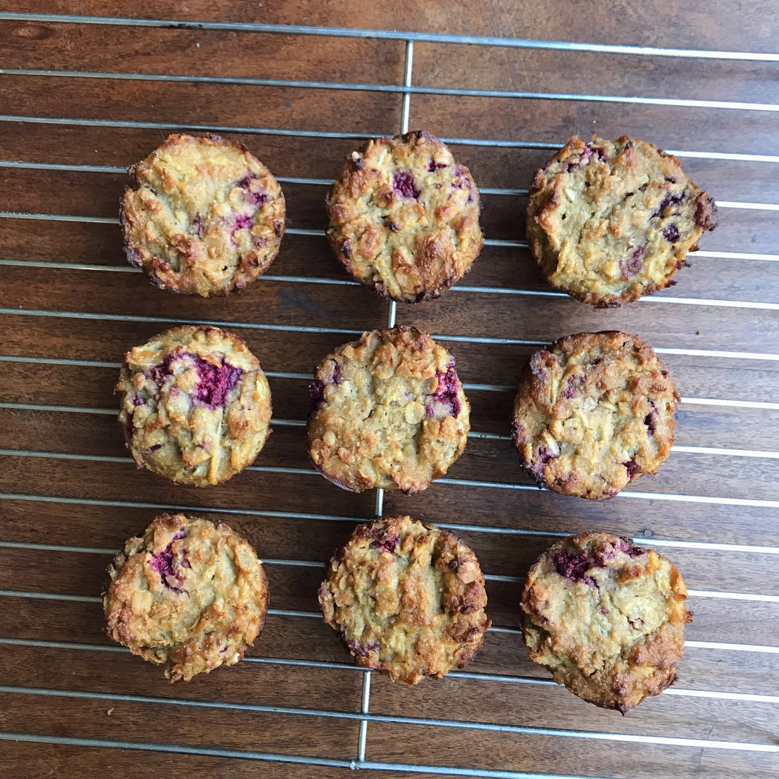 Pear and Raspberry Muffins