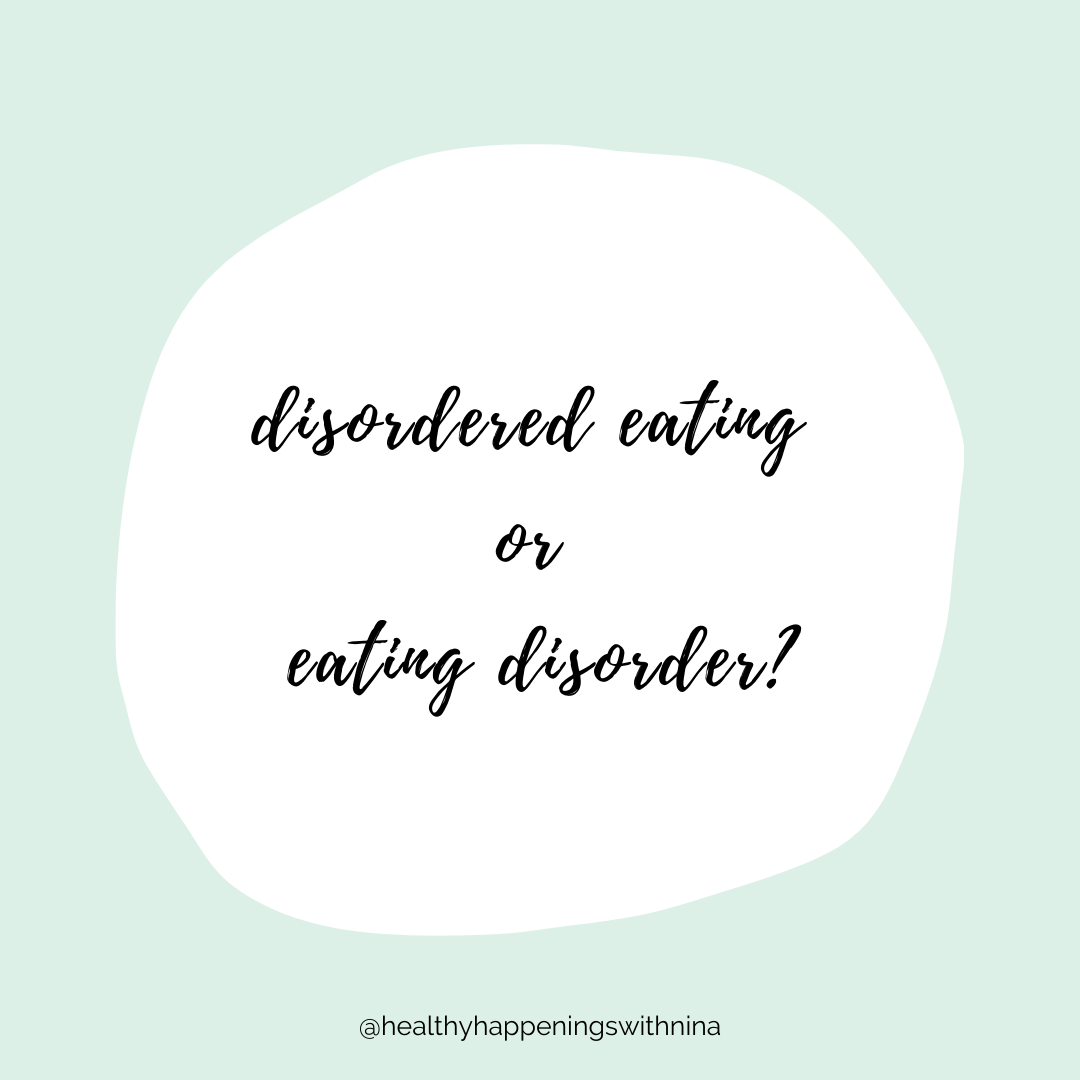 Disordered Eating or Eating Disorder?