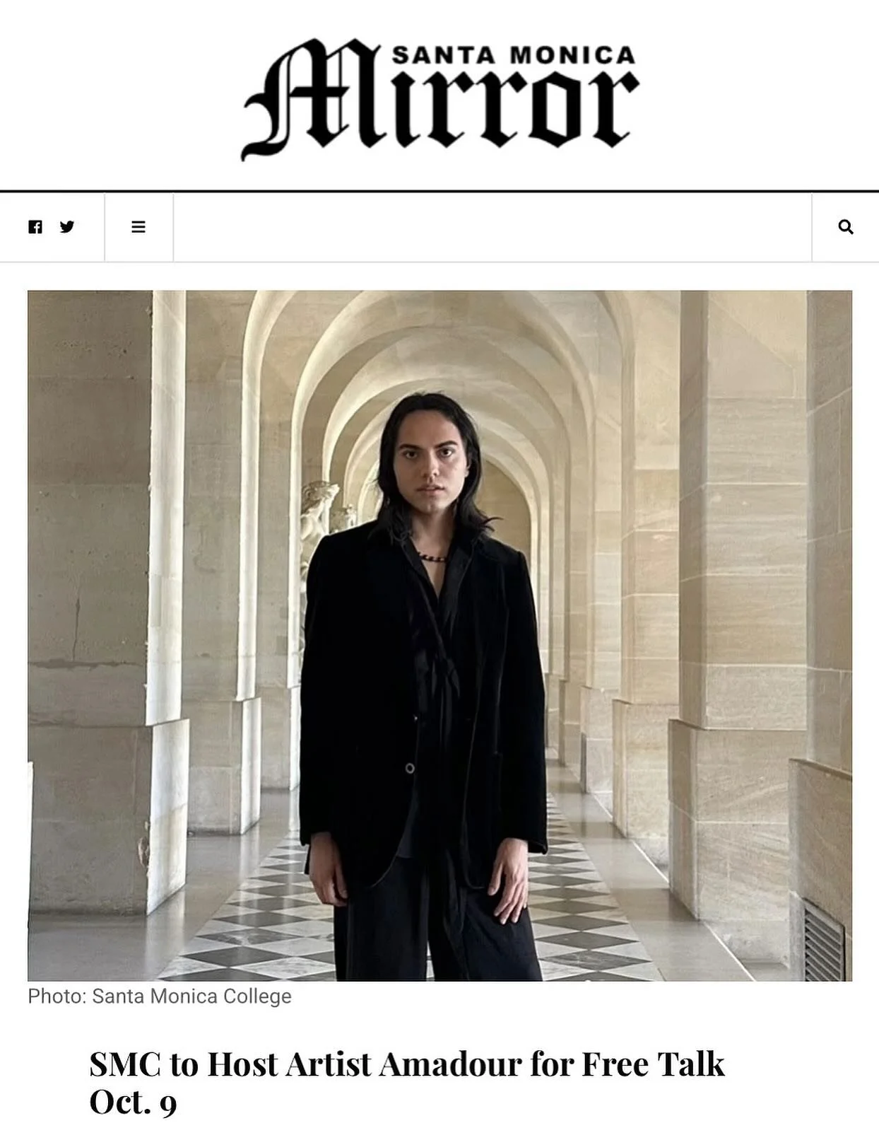 Happy to share I&rsquo;ll be giving an artist talk at Santa Monica College on Wednesday, October 9 at 11:15 AM at the Theatre Arts Building Main Stage.

This conversation will focus on my work across painting, music, and writing, and the ways Latinx 