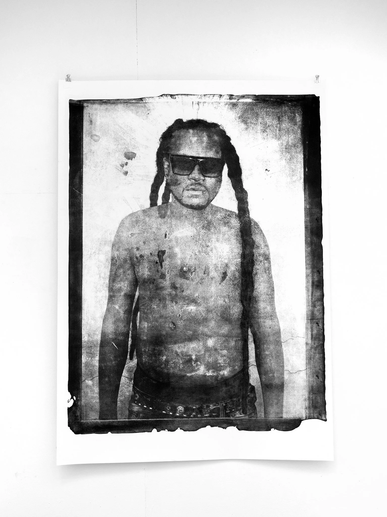 no Title, Lithography , Size 60*90. Papier Hahnemühle 76*106 , rehaussed with china ink.2024