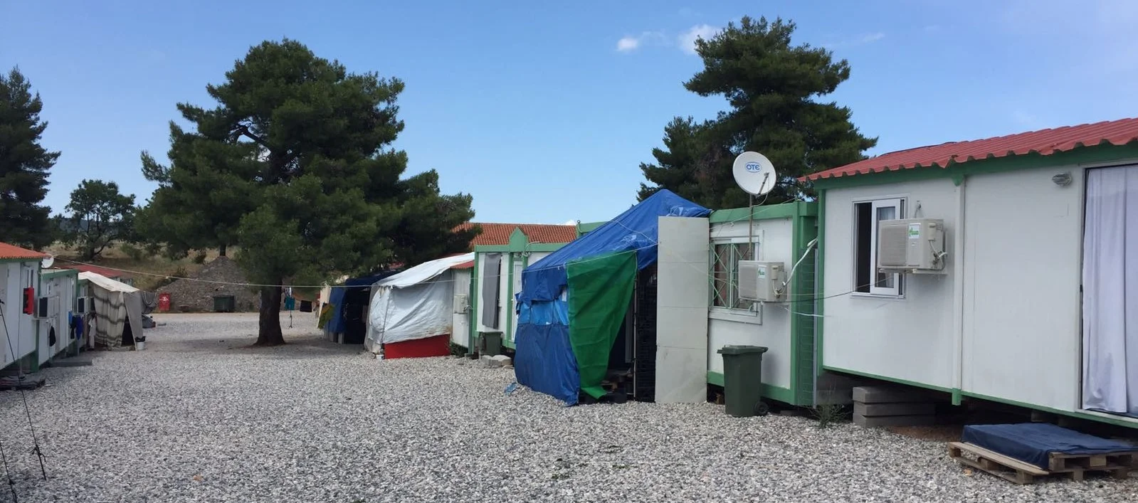 Temporary settlement in Greece for migrants and asylum seekers. Photo: Smruti Patel