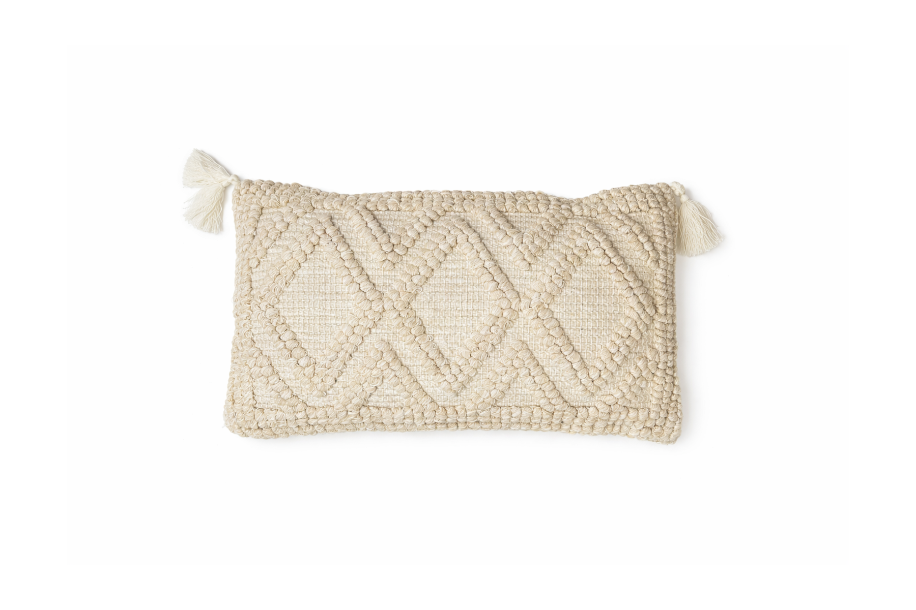 Woven Pillow - Beige