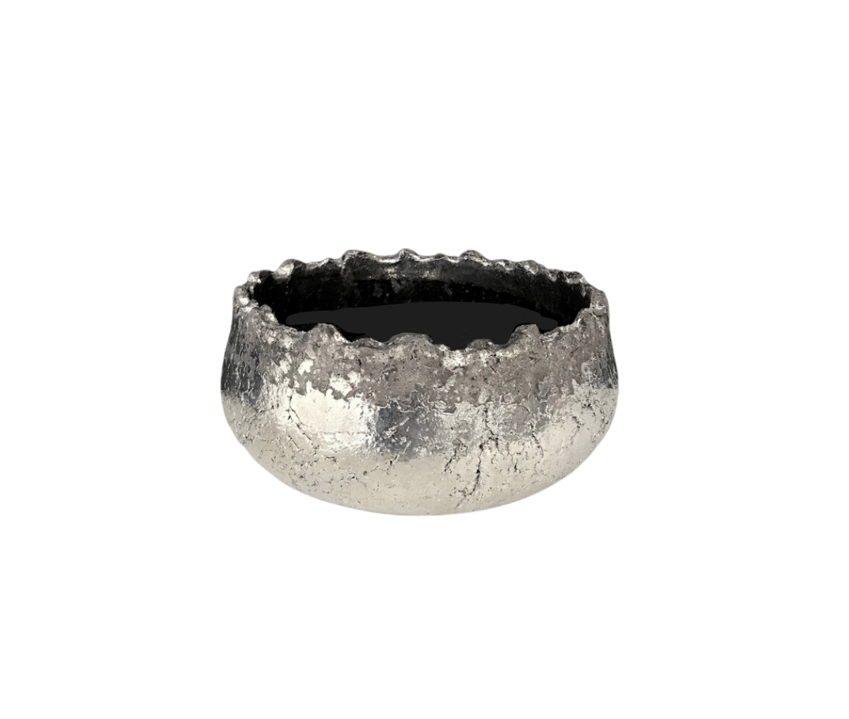 Silver Geode Vase